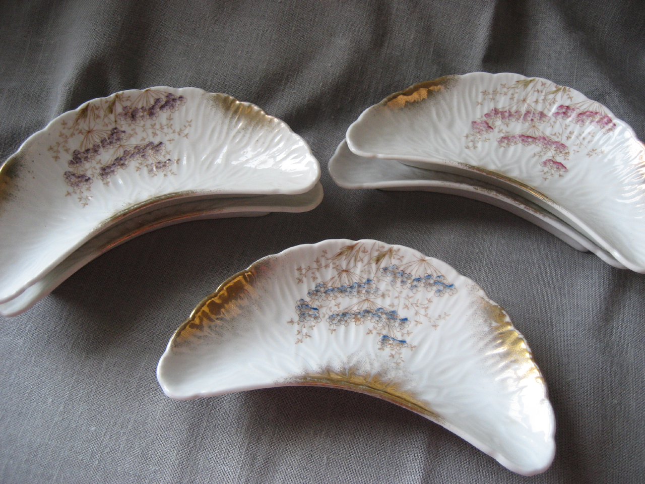 Five China Bone Dishes