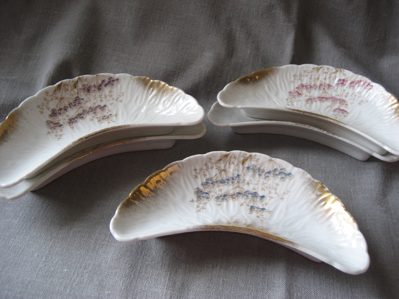 Five China Bone Dishes