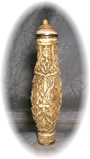 Chinese Snuff Bottle Cream Cinnabar