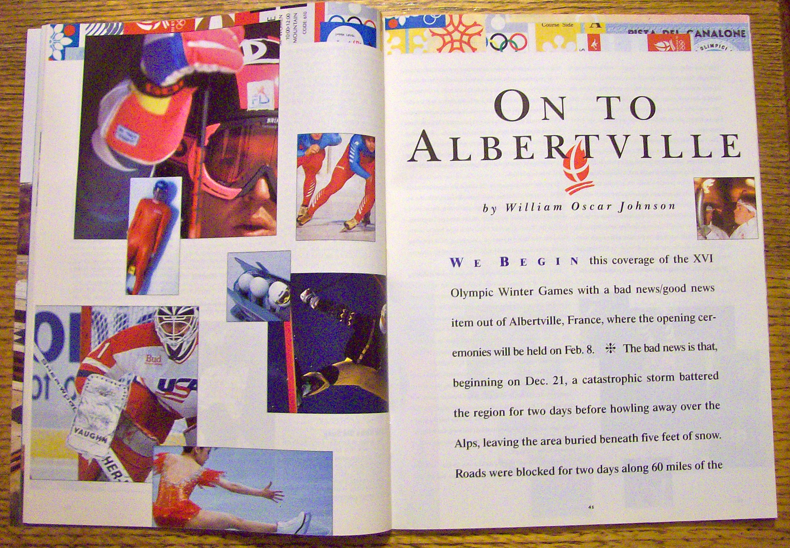 Sport Illustrated Magazine January 27, 1992 Olympics