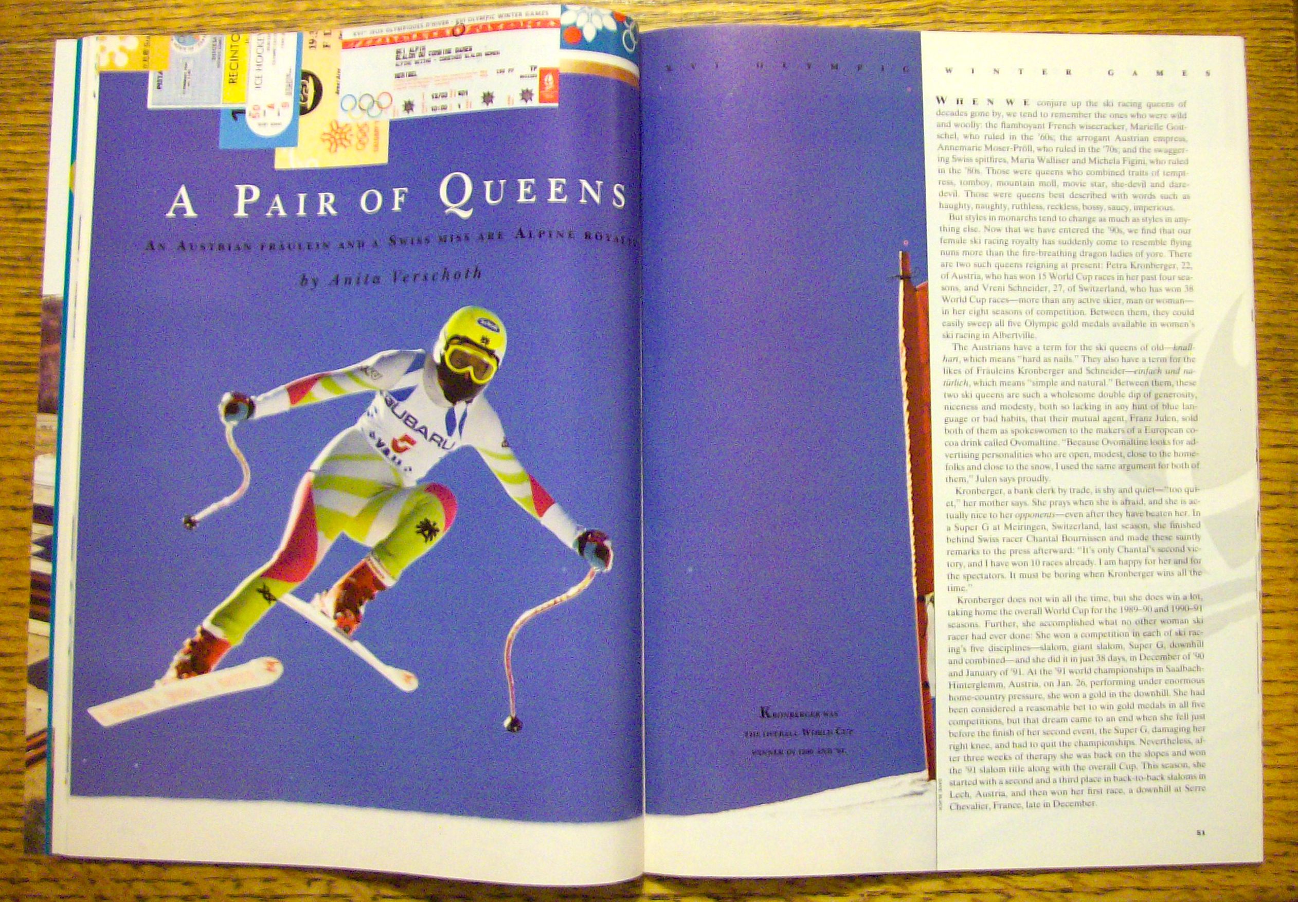 Sport Illustrated Magazine January 27, 1992 Olympics