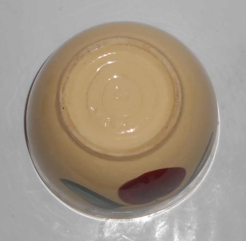 VINTAGE Watt Pottery Apple #63 Deep Bowl