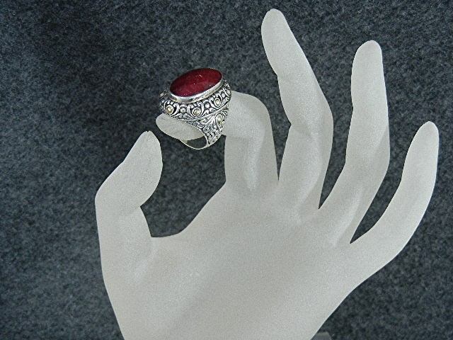 Samuel Benham 18K Gold Sterling Silver Ruby Ring