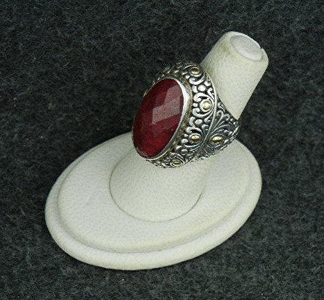 Samuel Benham 18K Gold Sterling Silver Ruby Ring