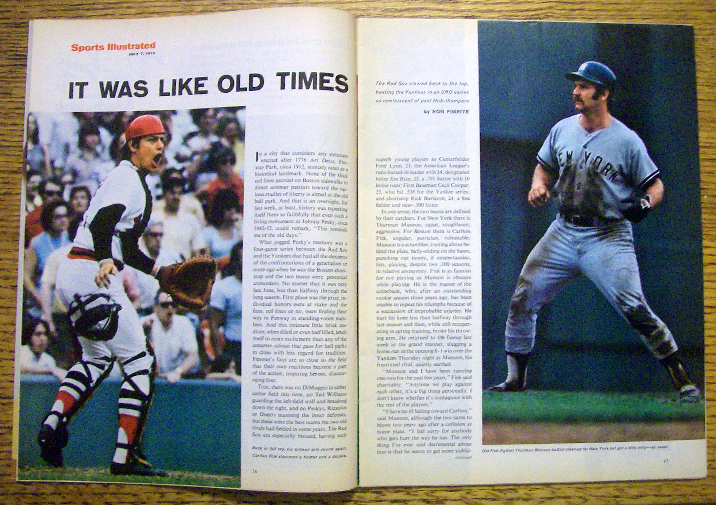 Sports Illustrated Magazine-July 7, 1975-Fred Lynn