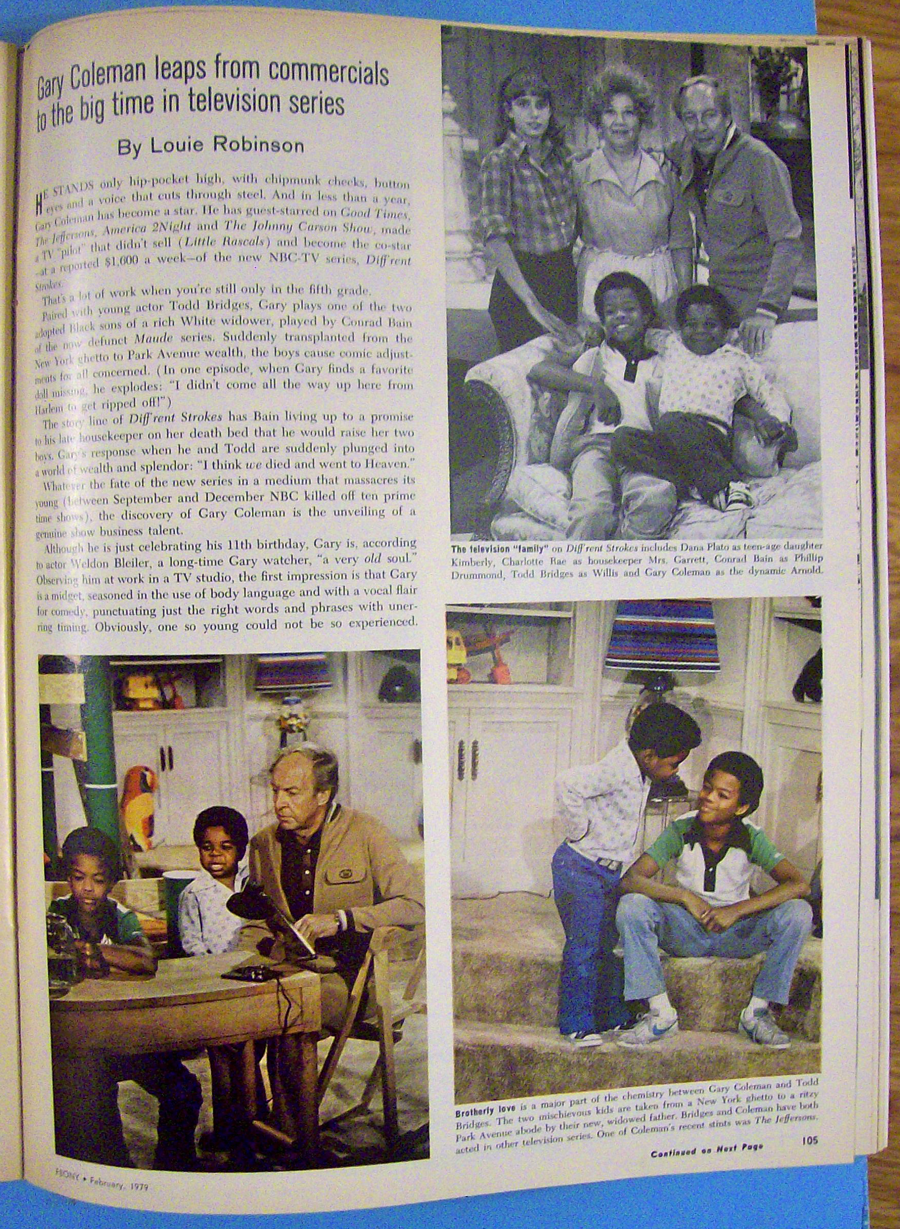 Ebony Magazine-February 1979-Gary Coleman