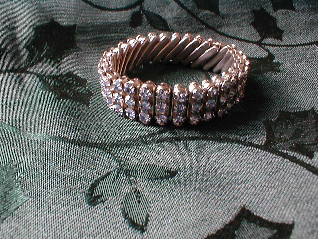 Blue Rhinestone Expansion Bracelet