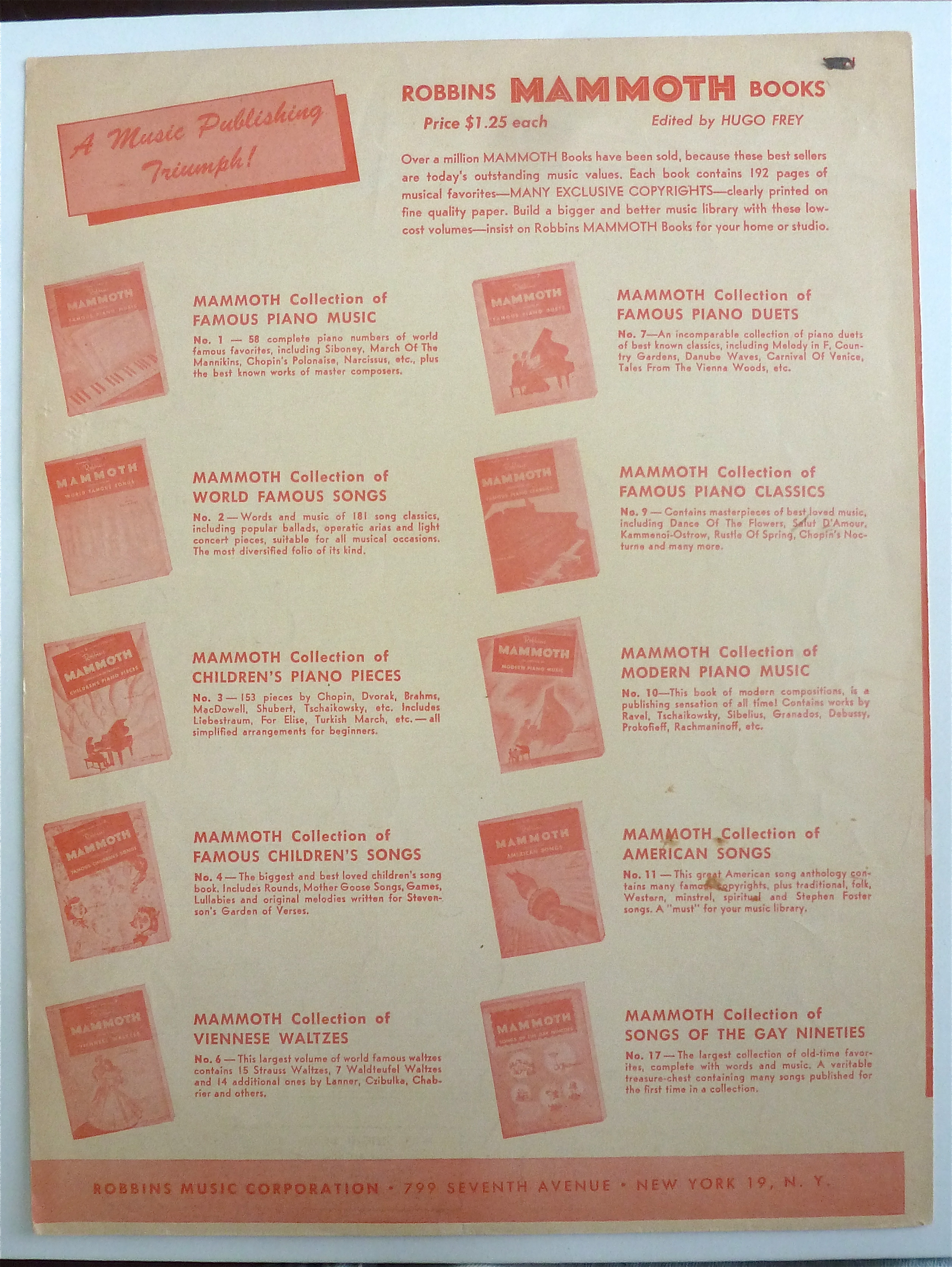 Sheet Music For 1951 Wonder Why