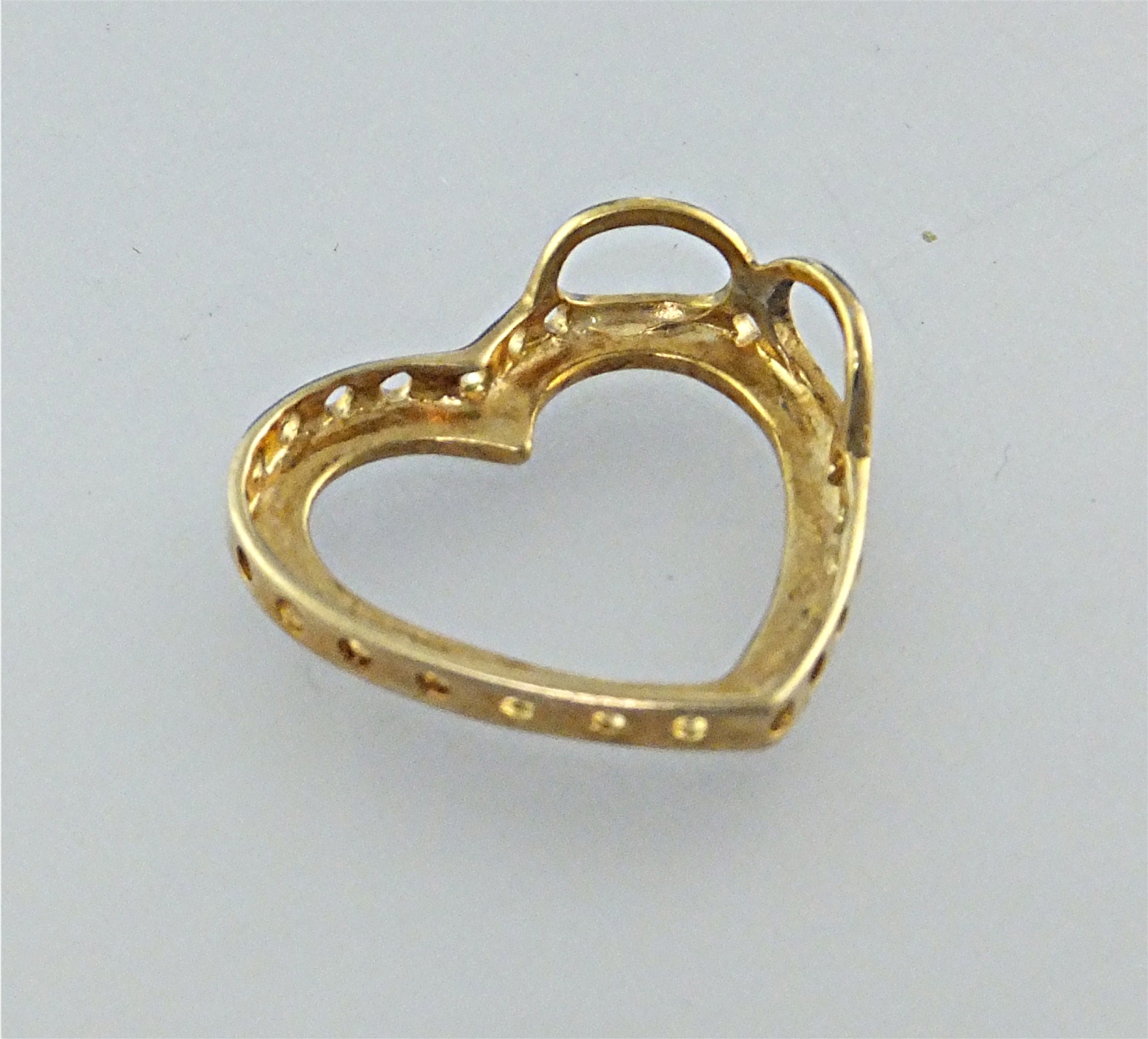 Pendant Sterling Silver Vermeil Heart