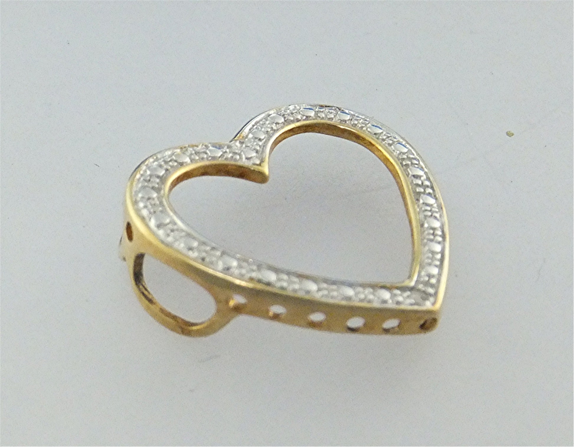 Pendant Sterling Silver Vermeil Heart