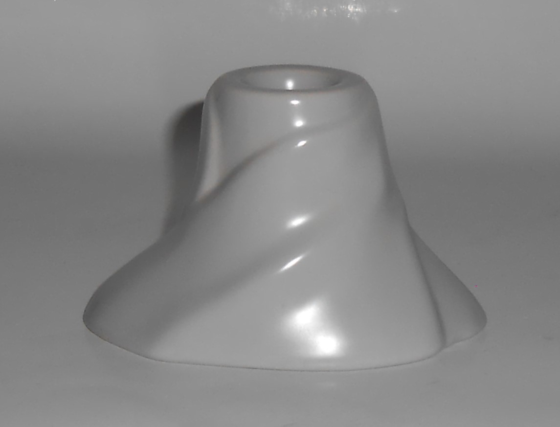 Franciscan Catalina Pottery Floral Satin Grey Candlesti