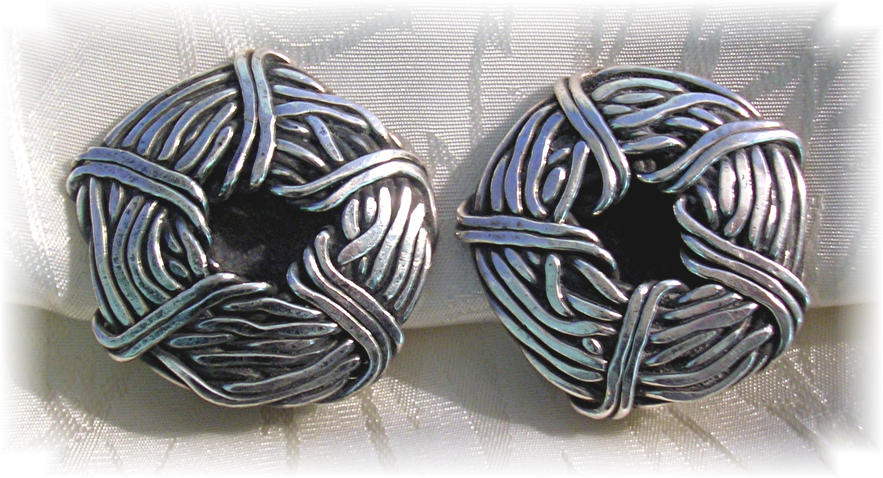 Sterling Silver Clip Earrings - Signed.....