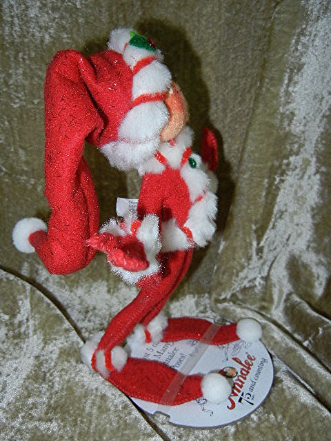 Christmas Annalee Elf on a stand 2008