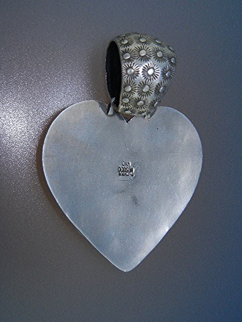 Dan Dodson Sterling Silver Spiny Oyster Heart Pendant