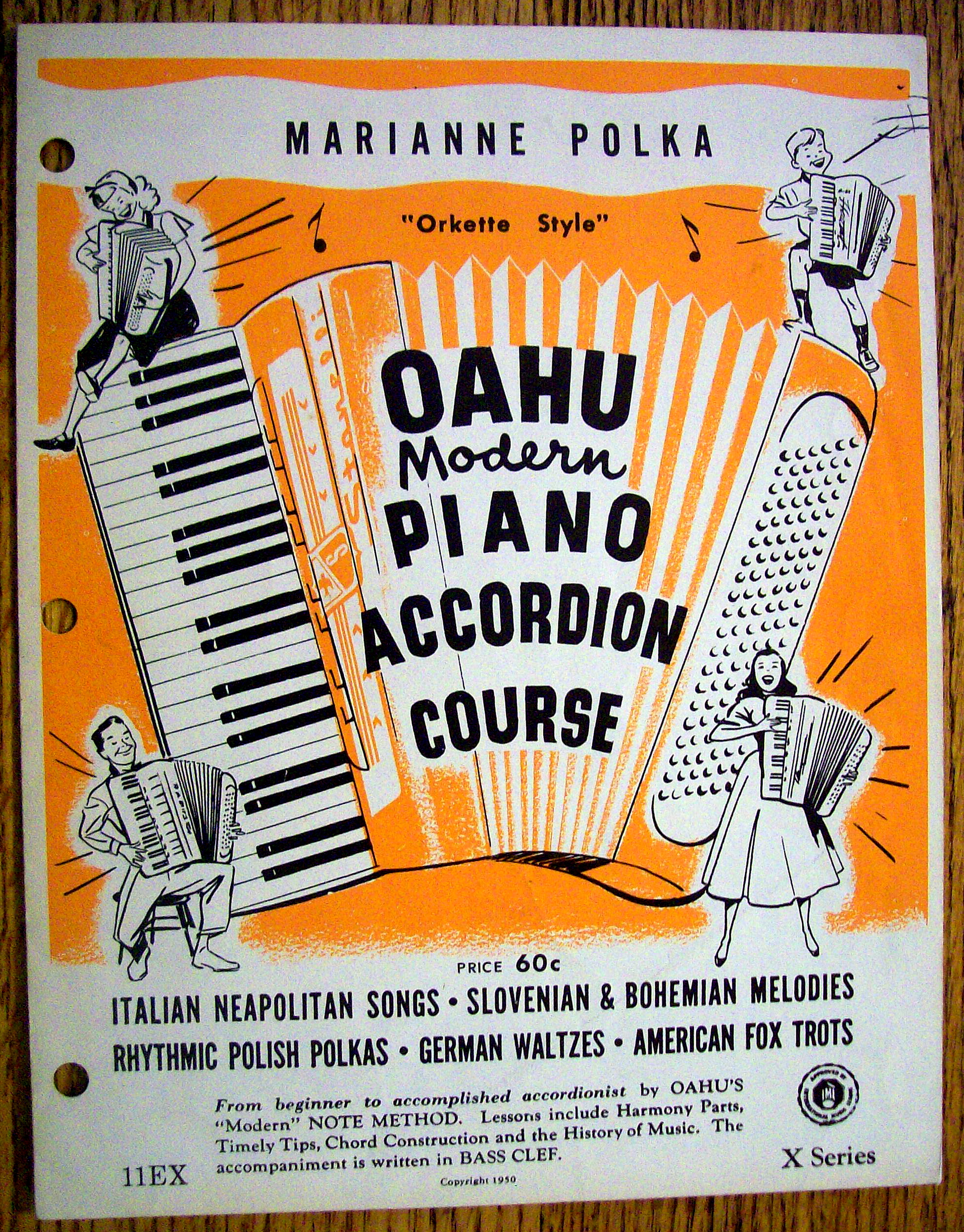 Sheet Music For 1957 Marianne Polka