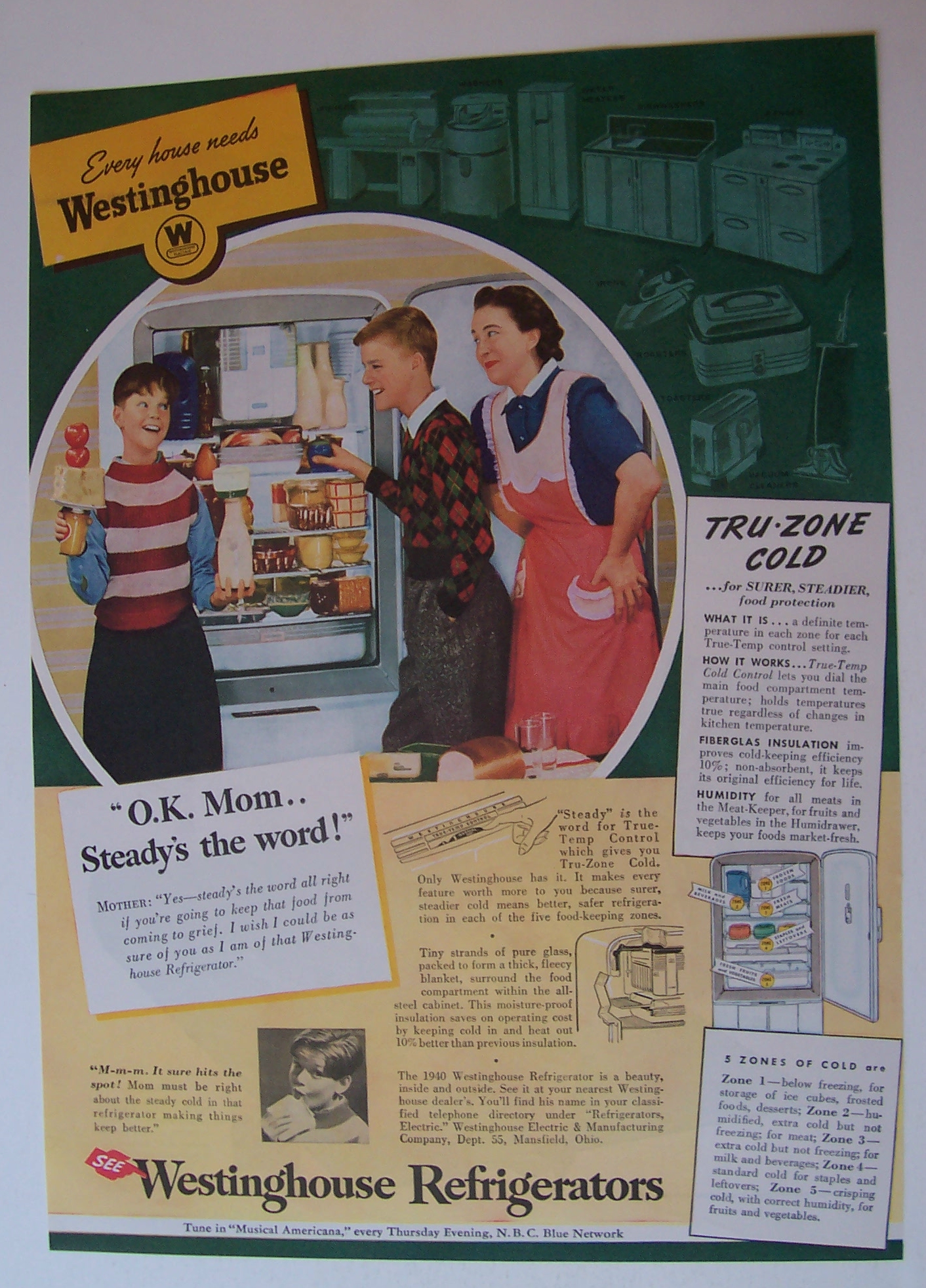 1940  Westinghouse  Refrigerator