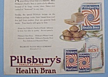 1920 Pillsbury's Health Bran with Family Having a Meal