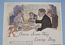 1920 Pillsbury's Health Bran with Family Having a Meal