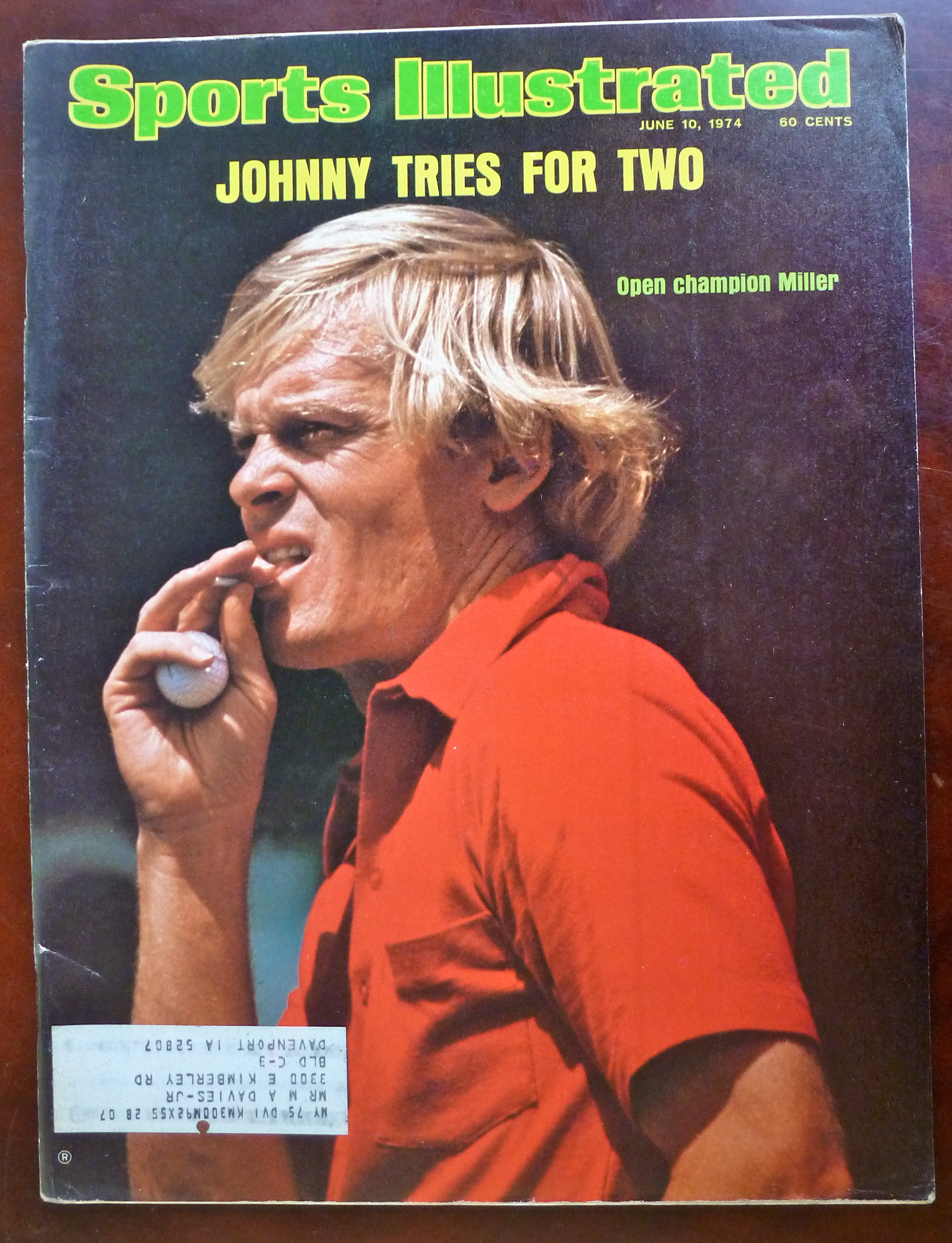 Sports Illustrated Magazine-June 10, 1974-Johnny Miller
