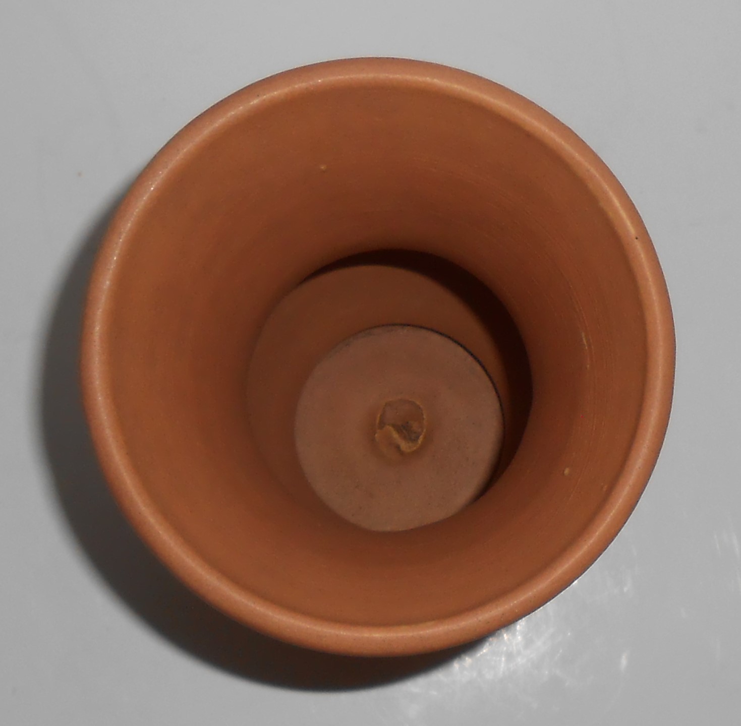 Brush McCoy Art Pottery Tan w/Floral Decoration Vase