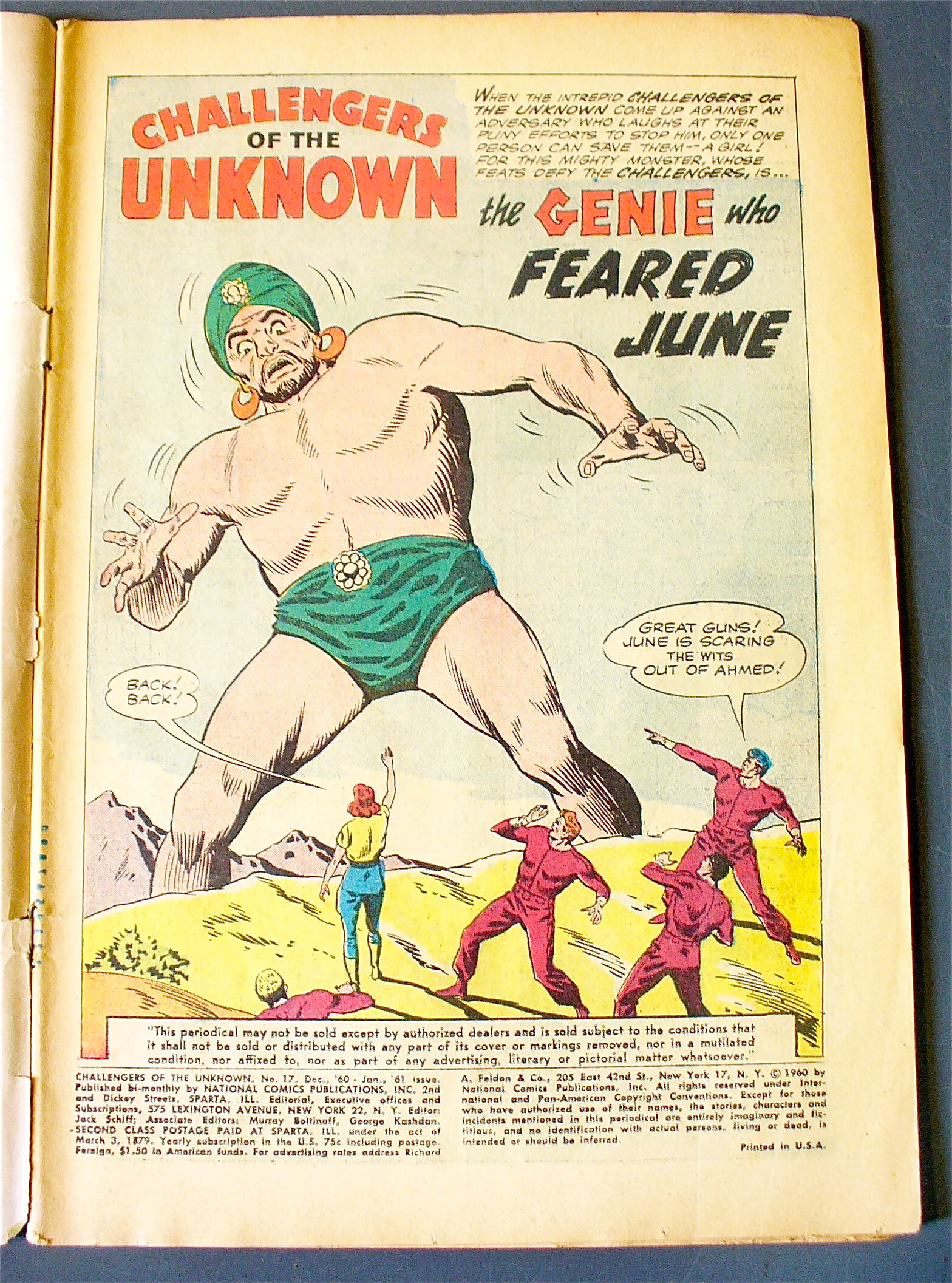 Challengers Of The Unknown #17 Dec 1960 - Jan 1961