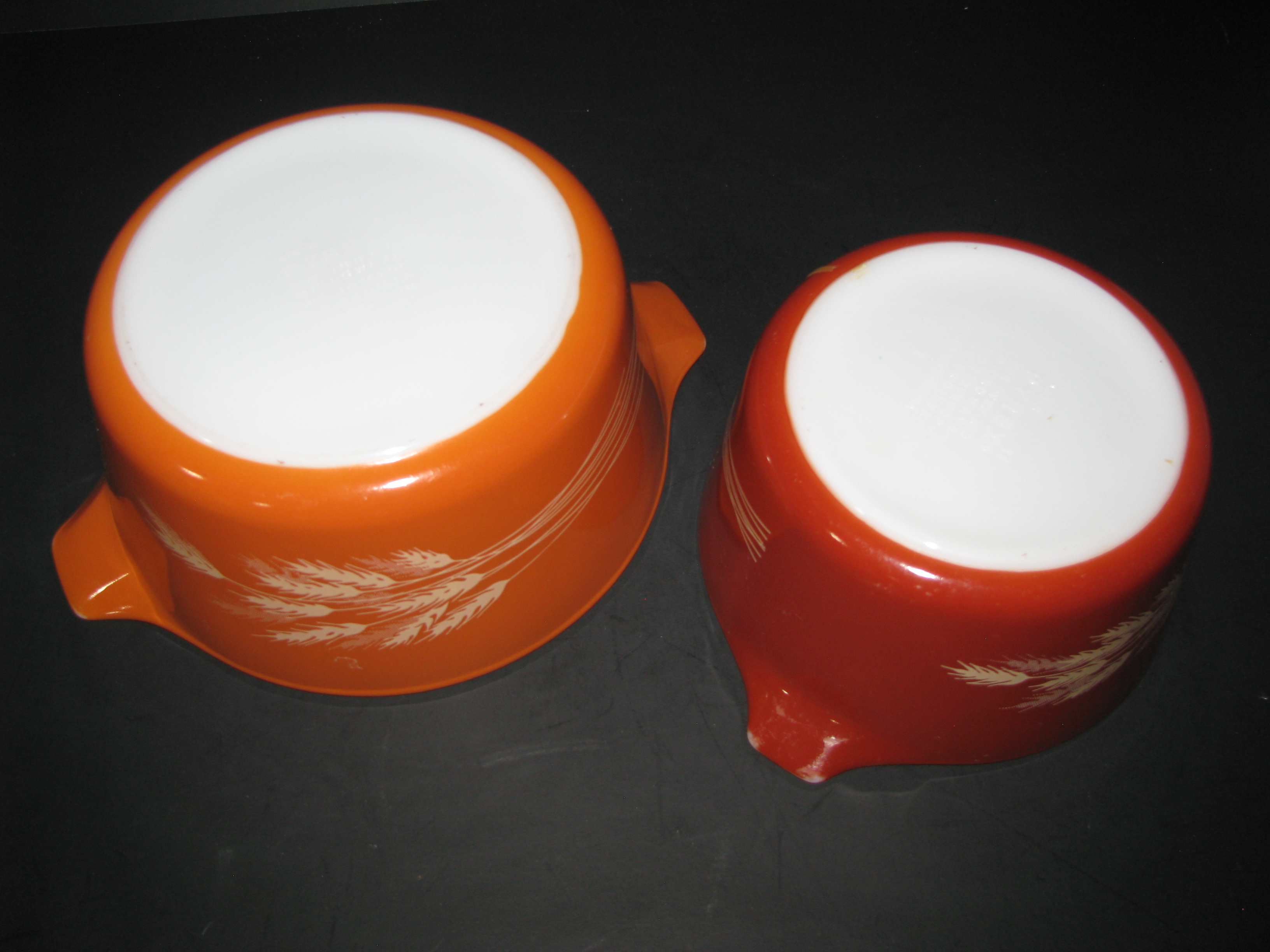 Vintage Pyrex Autumn Harvest 473-B 1qt,474-B 1.5qt