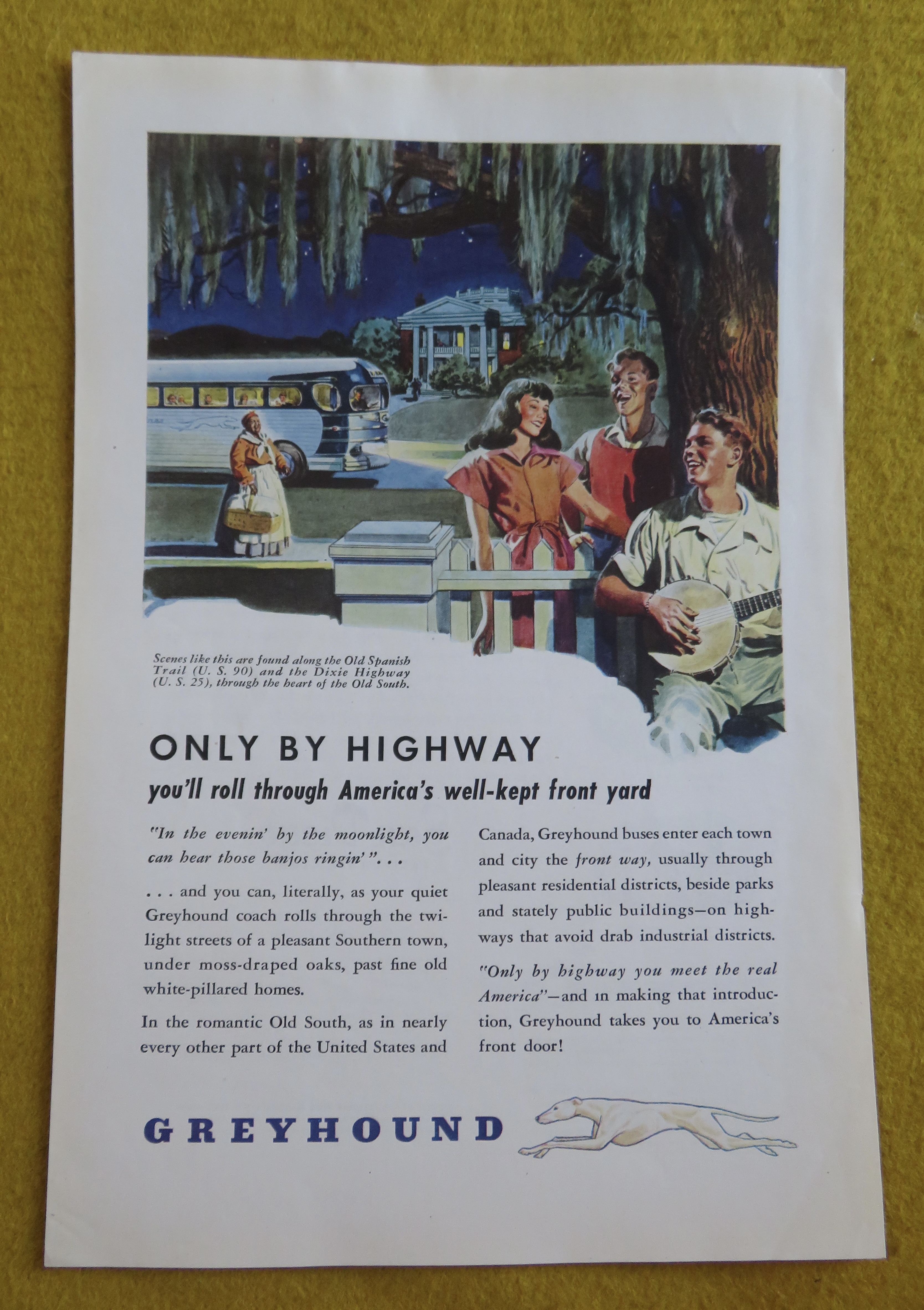 1946 Greyhound with Only By Highway