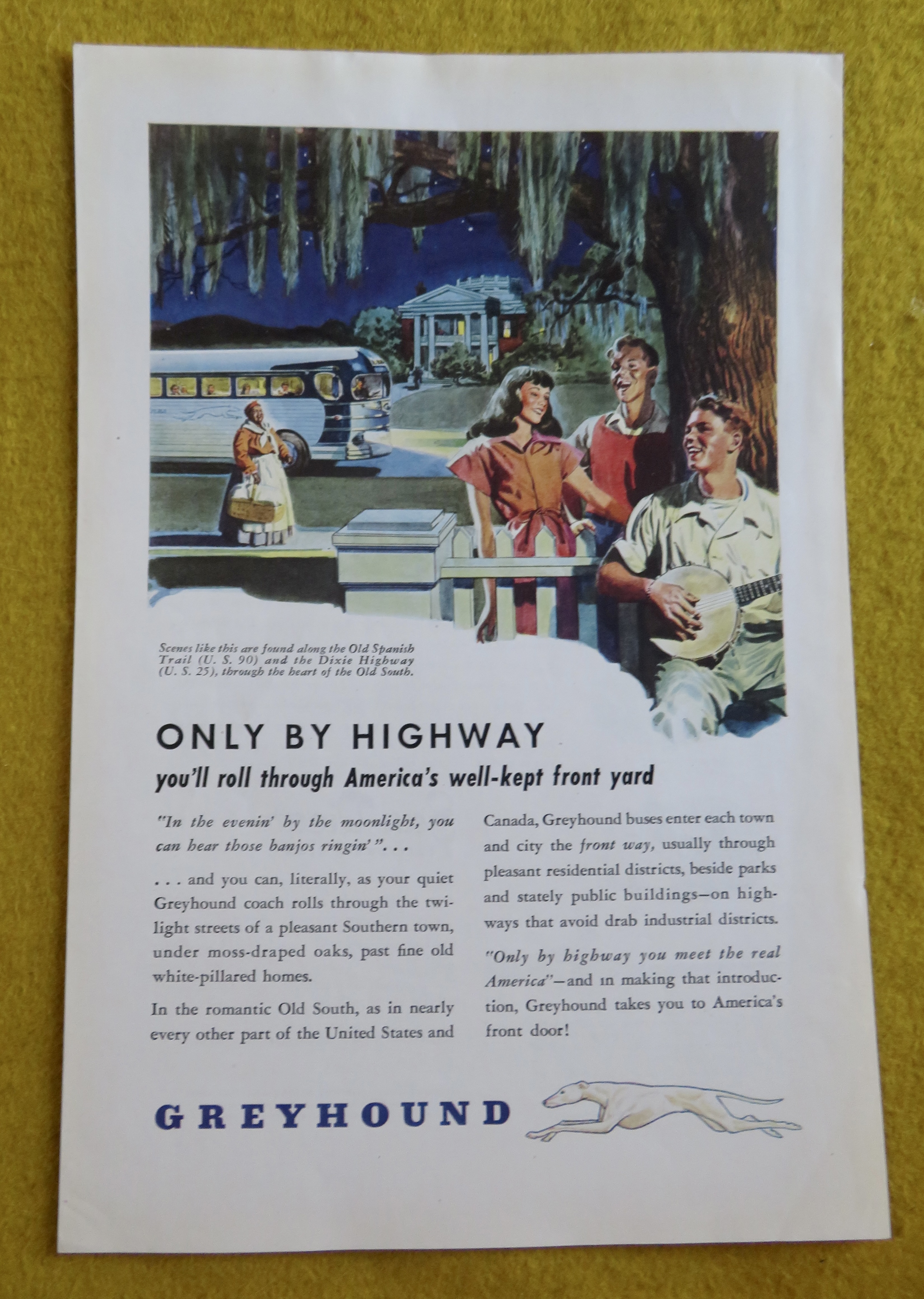 1946 Greyhound with Only By Highway