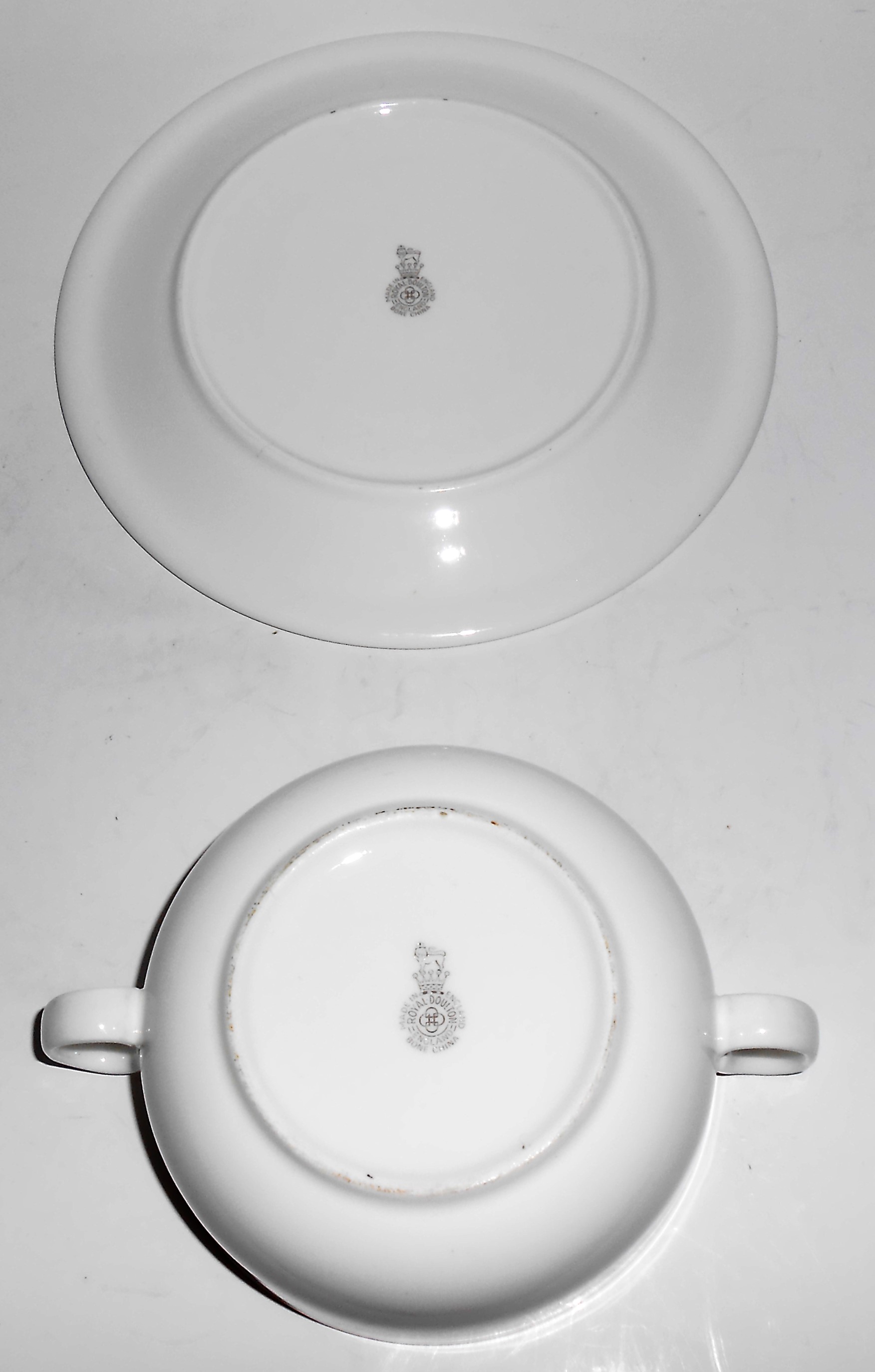 Royal Doulton China Gold Band Janet Rimmed Cream Soup