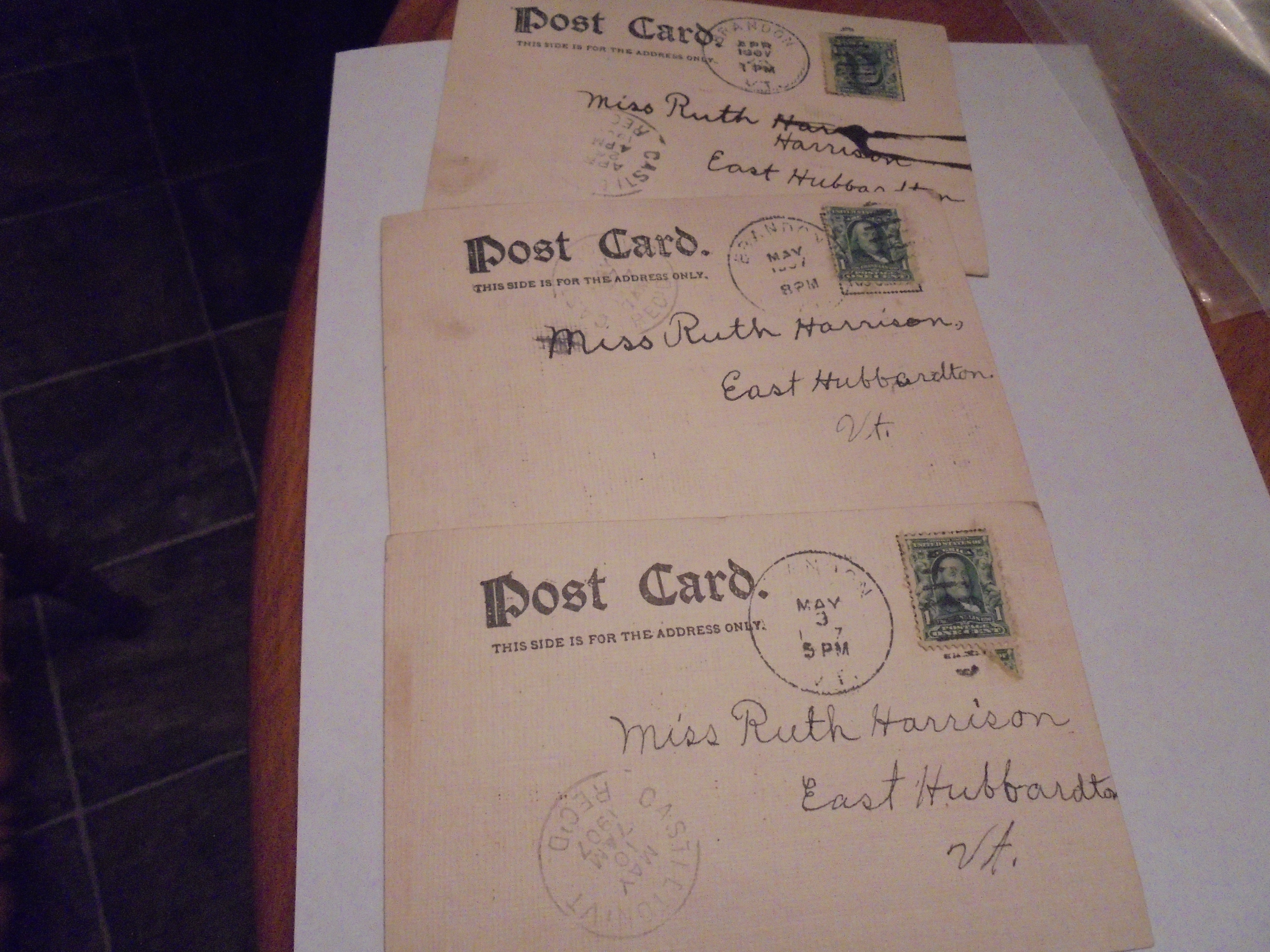 Novelty Postcard Trio, Cats W/Verses