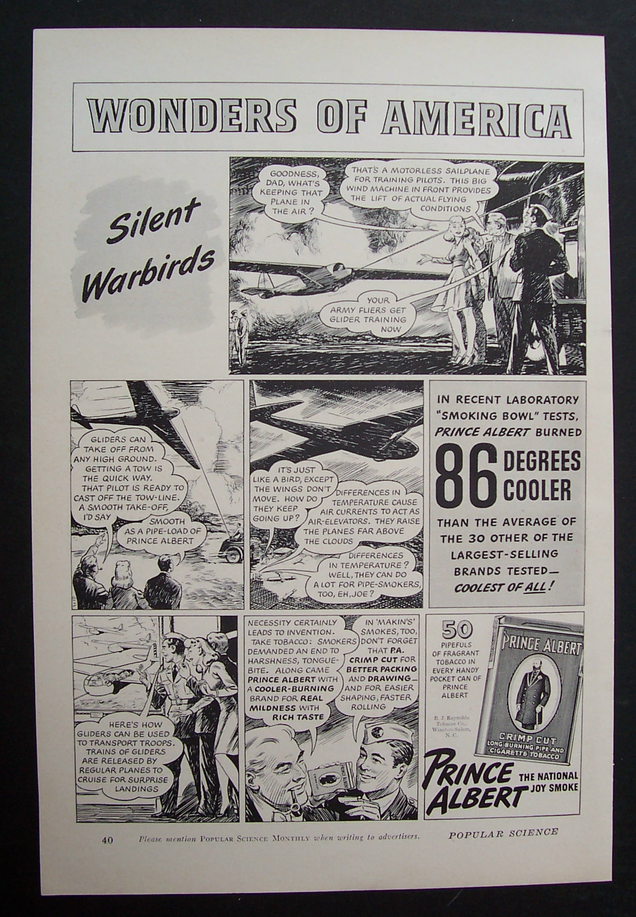 1942  Prince  Albert  Pipe  &  Cigarette  Tobacco