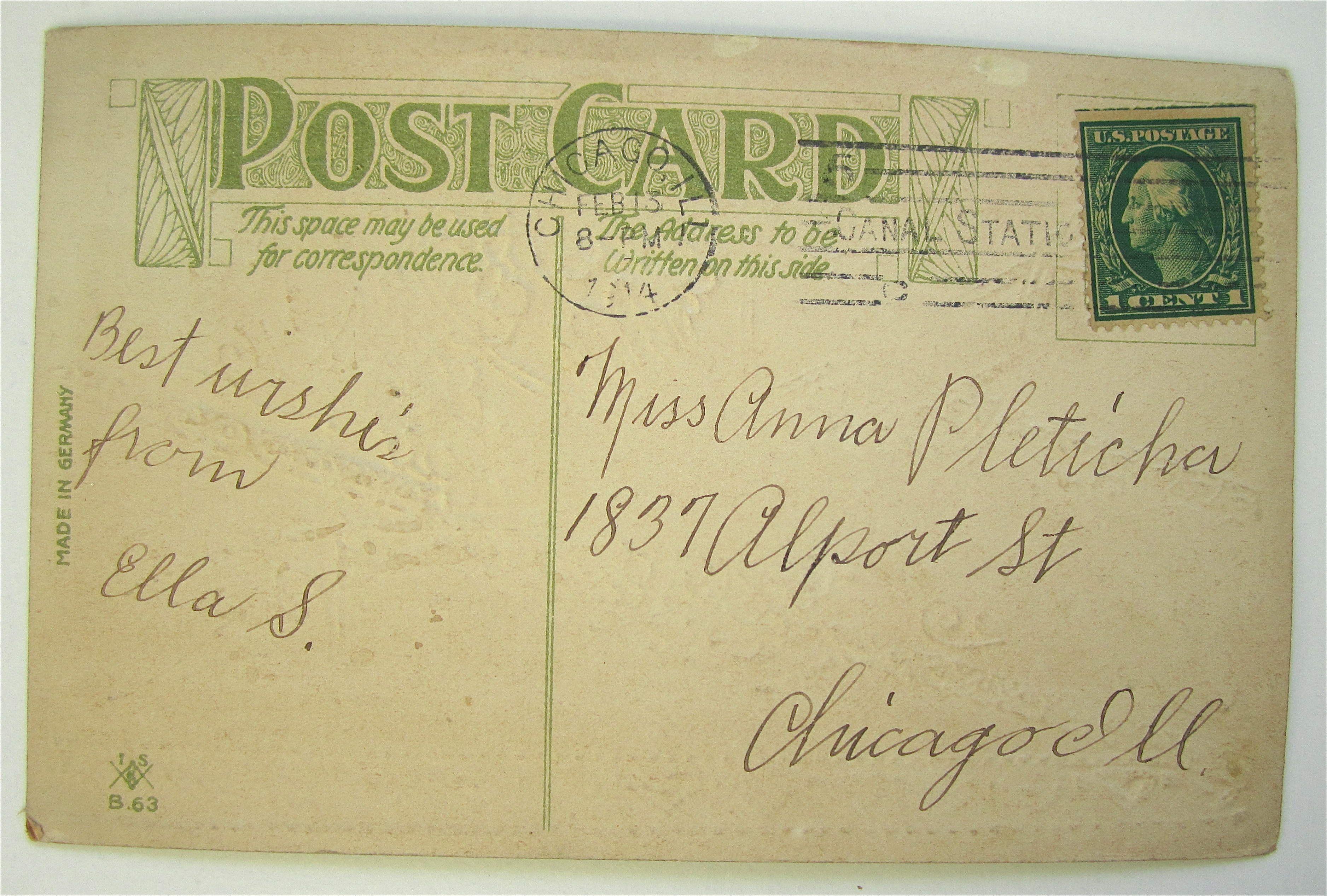 Be My Valentine Postcard