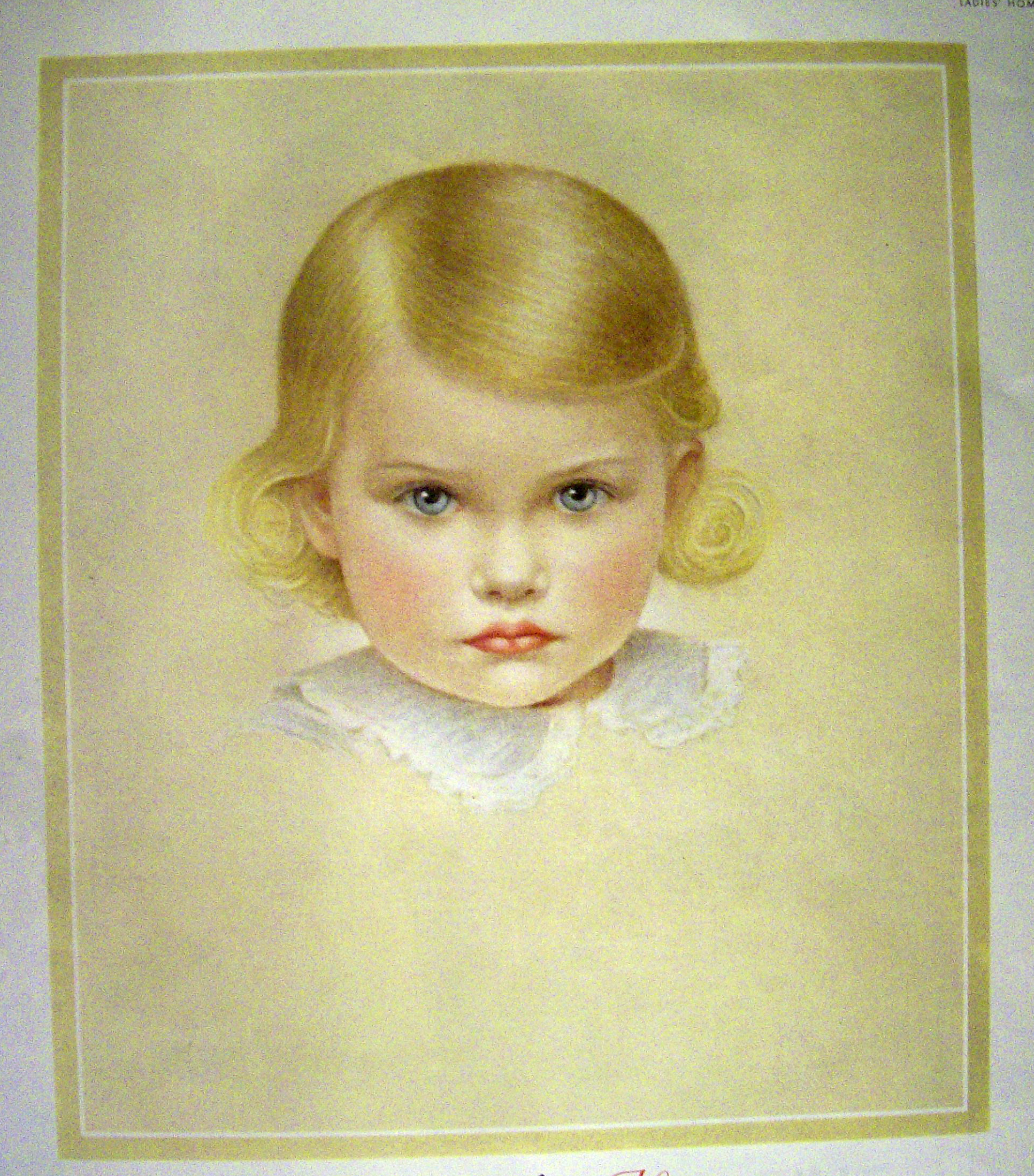 1956 Breck Shampoo with Breck Blond Haired Baby Girl