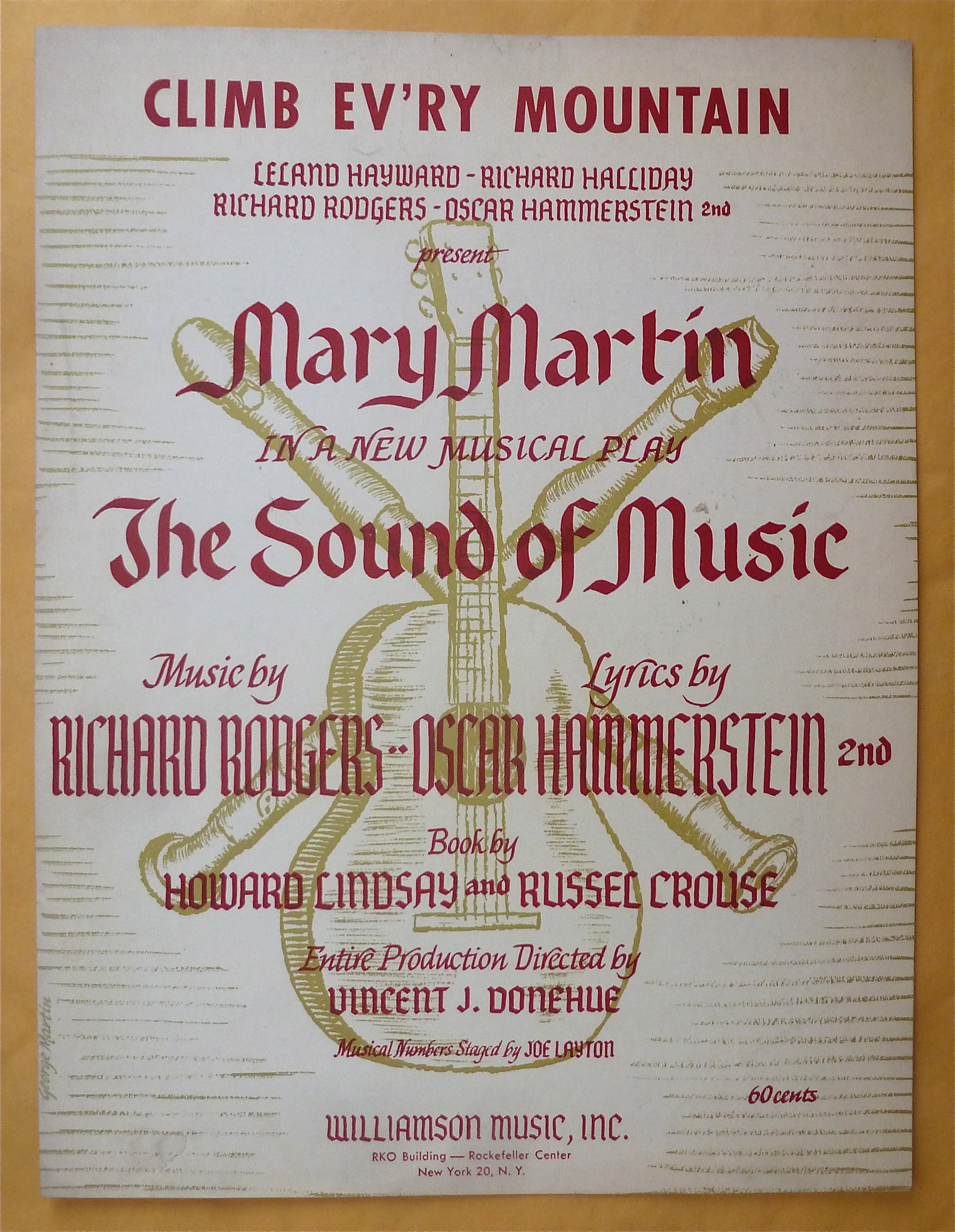 Sheet Music For 1959 Climb Every Mountain