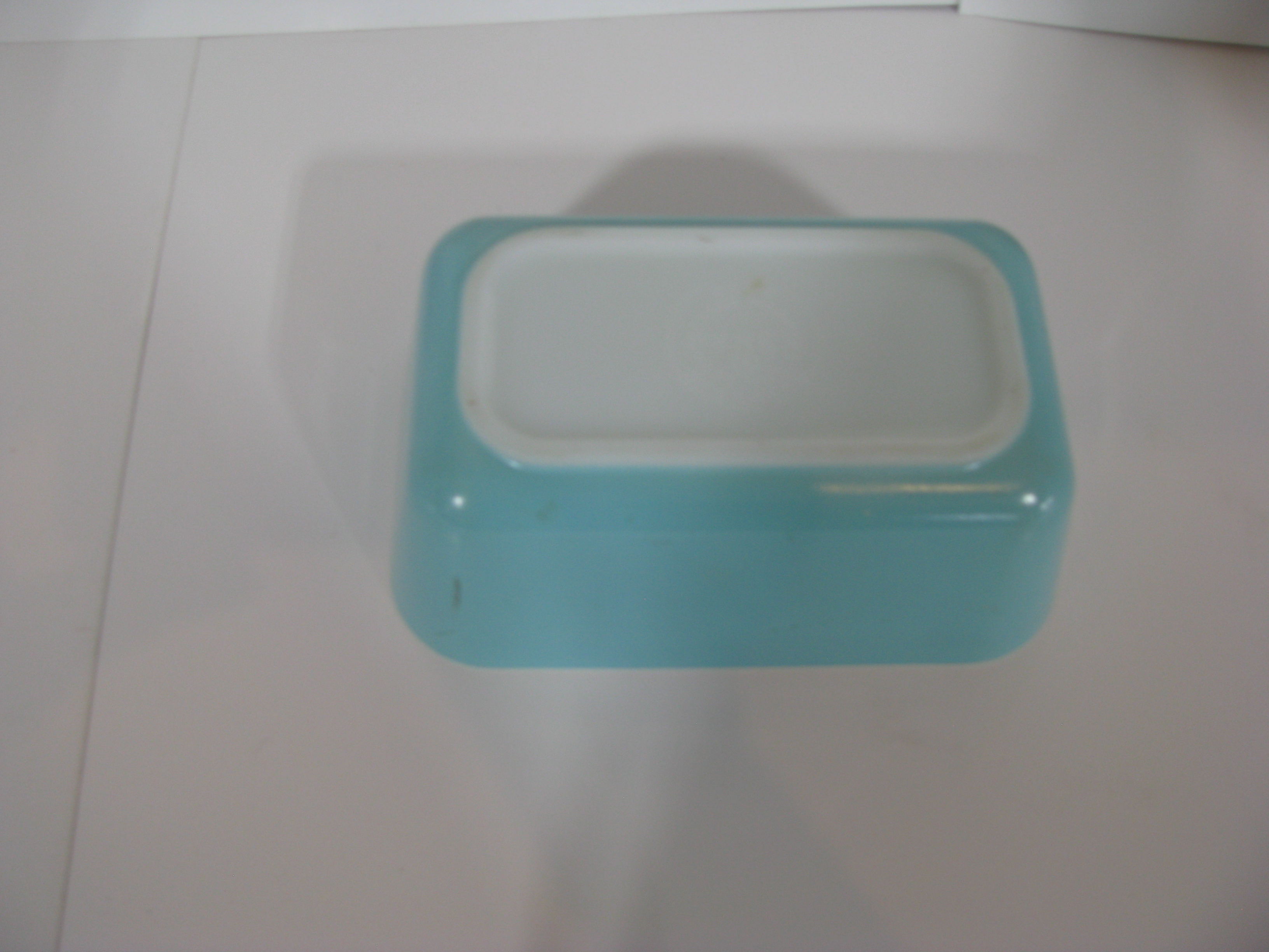 Vintage Pyrex Turquoise Refrigerator Dish