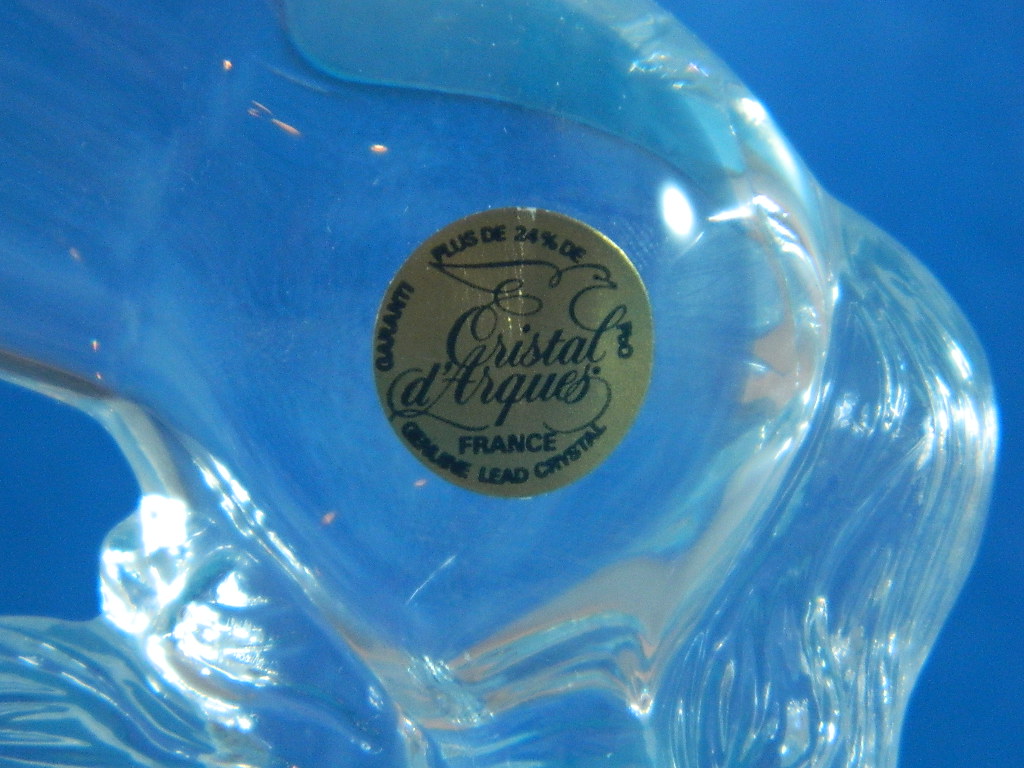 Cristal d'Arques Lead Crystal Rearing Horse