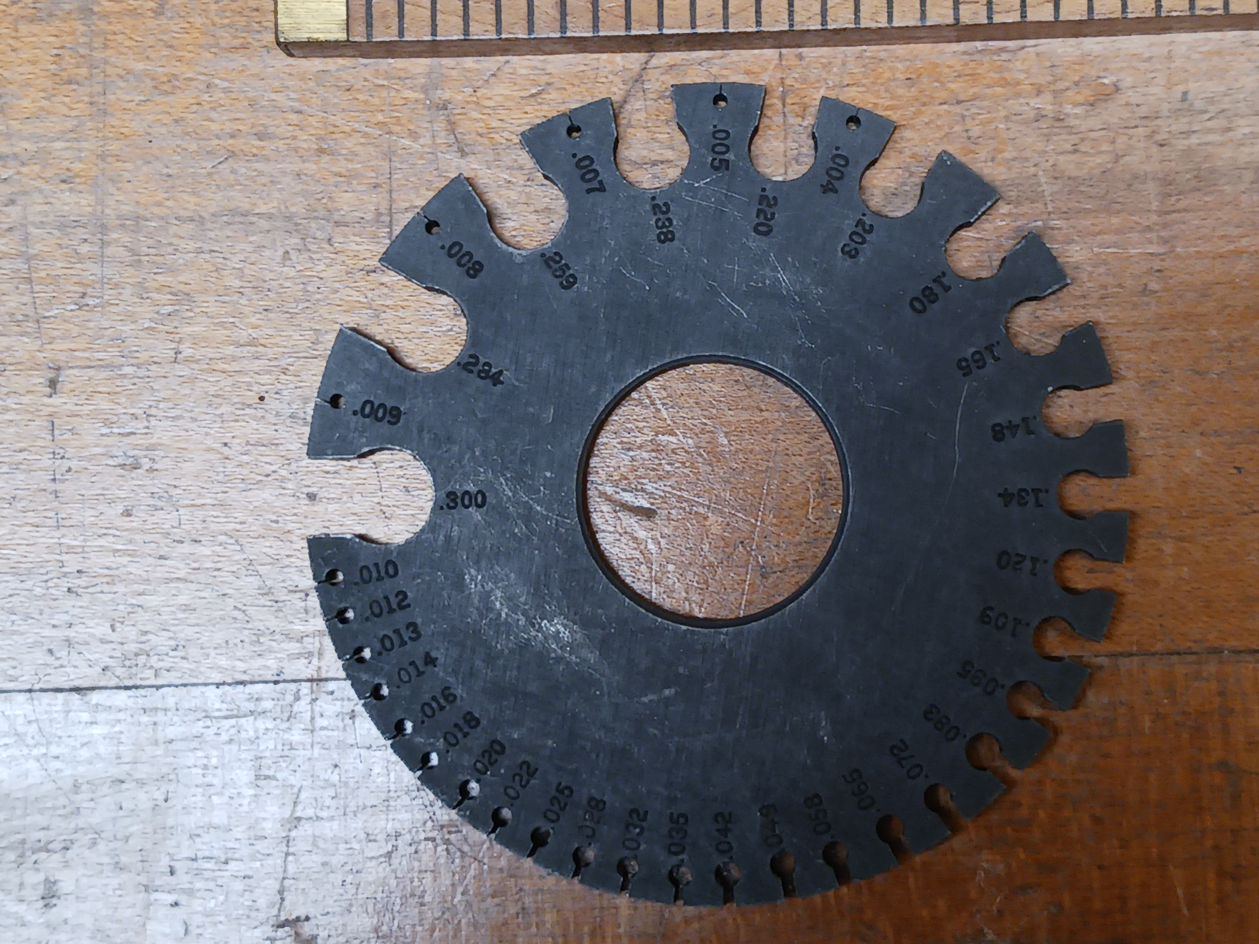 Starrett Wire Gauge No. 188 English Standard