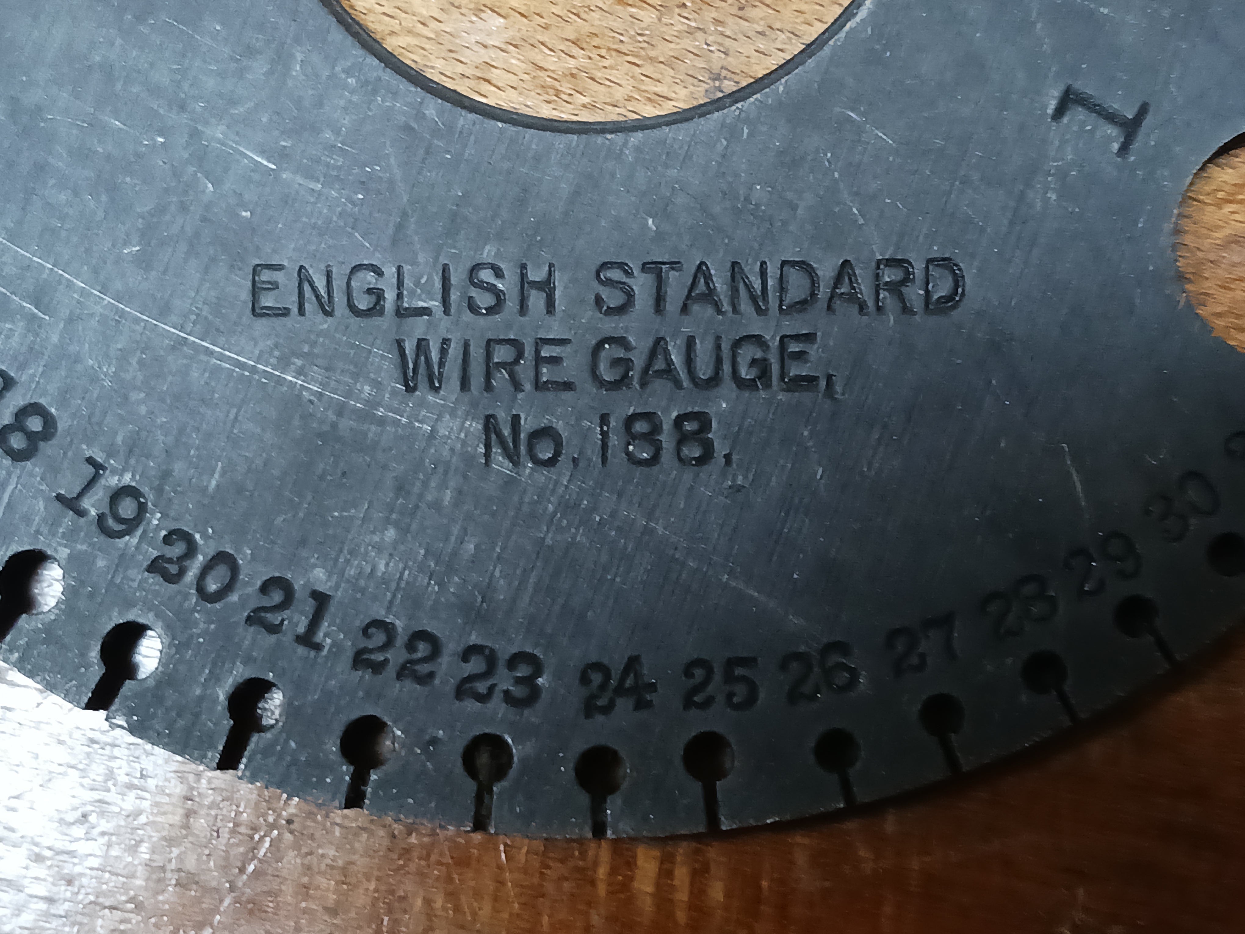 Starrett Wire Gauge No. 188 English Standard