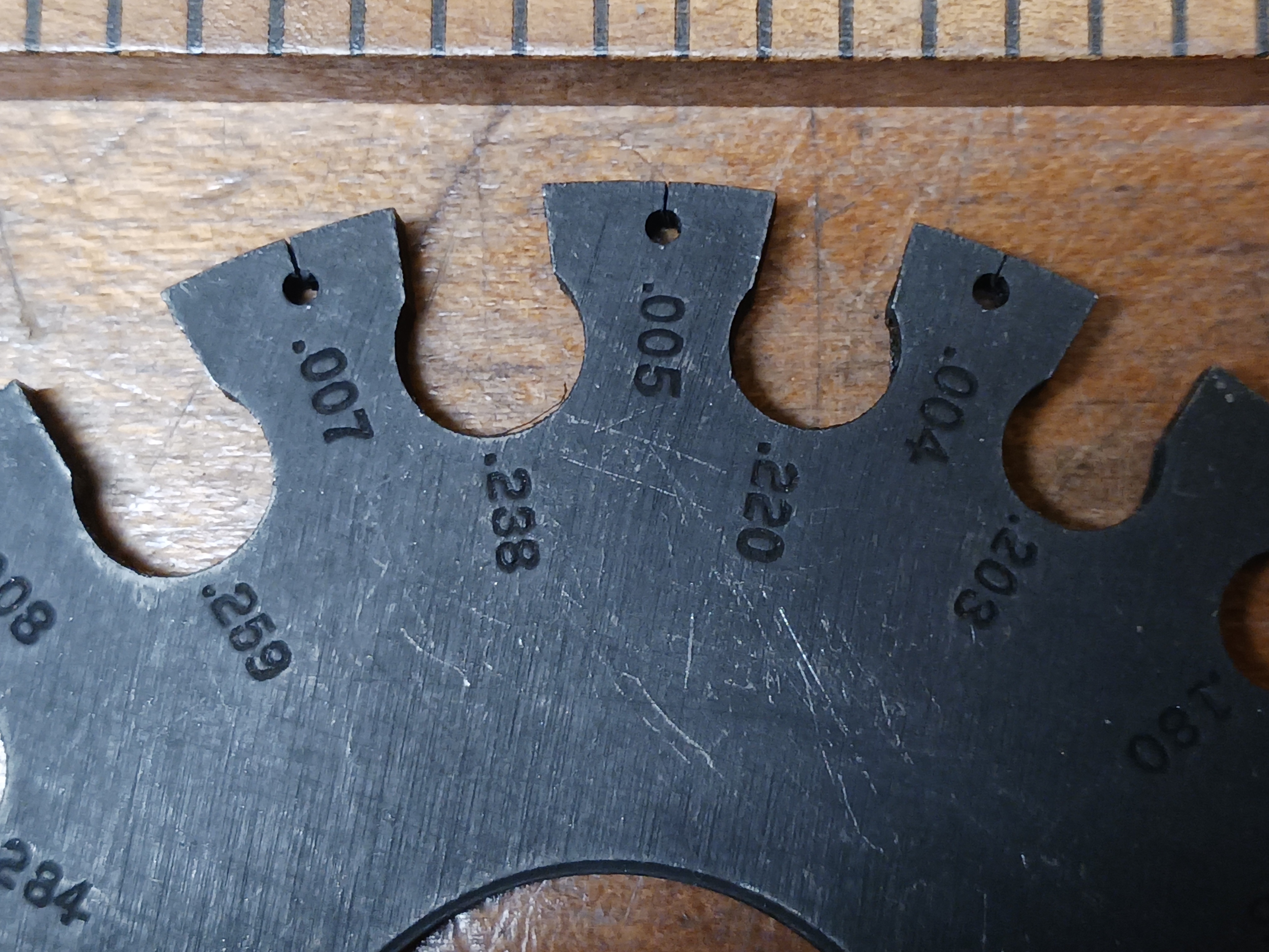 Starrett Wire Gauge No. 188 English Standard