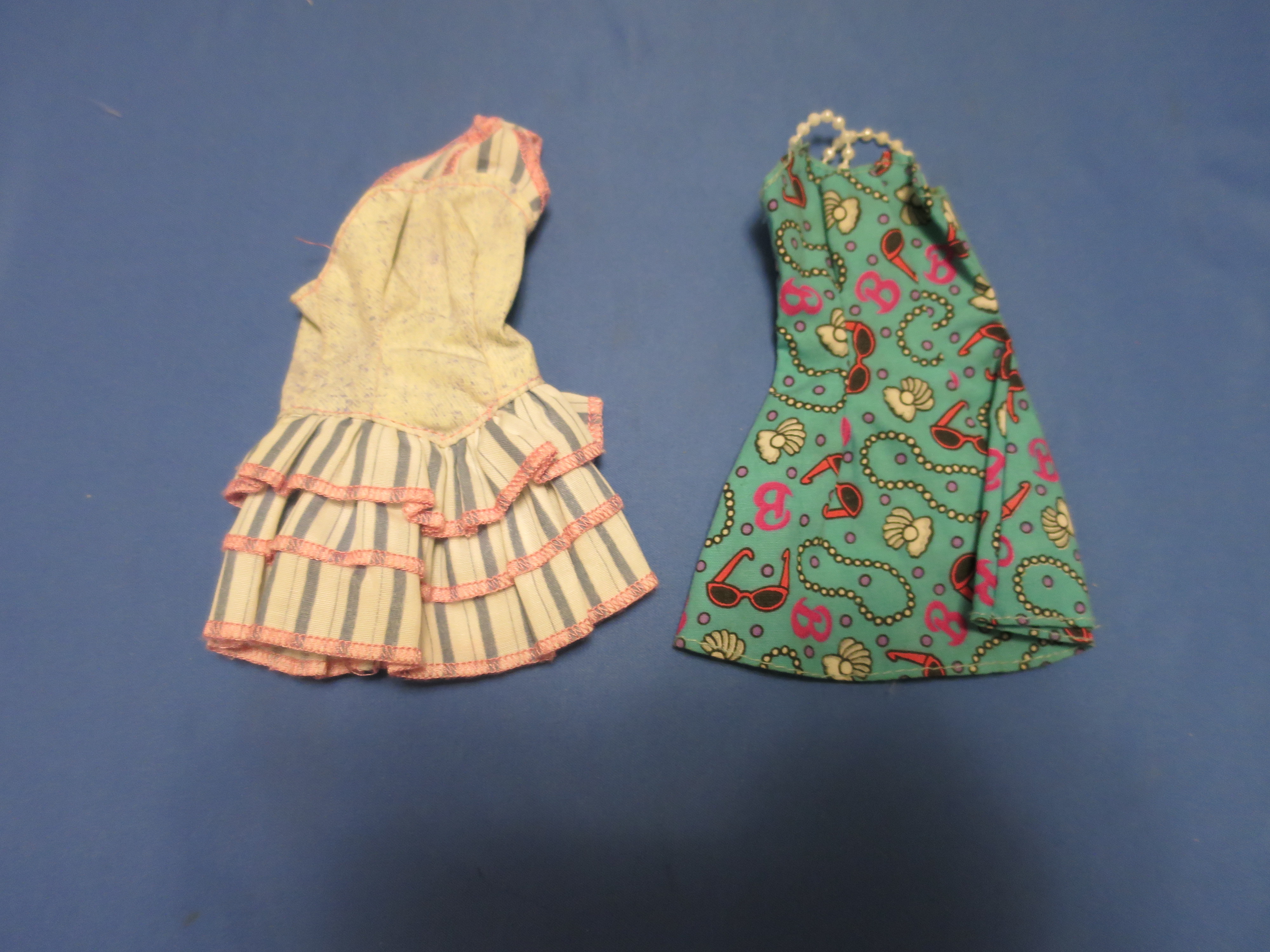 Barbie Doll Dress lot of two tagged Mattel 1980s to 1990s