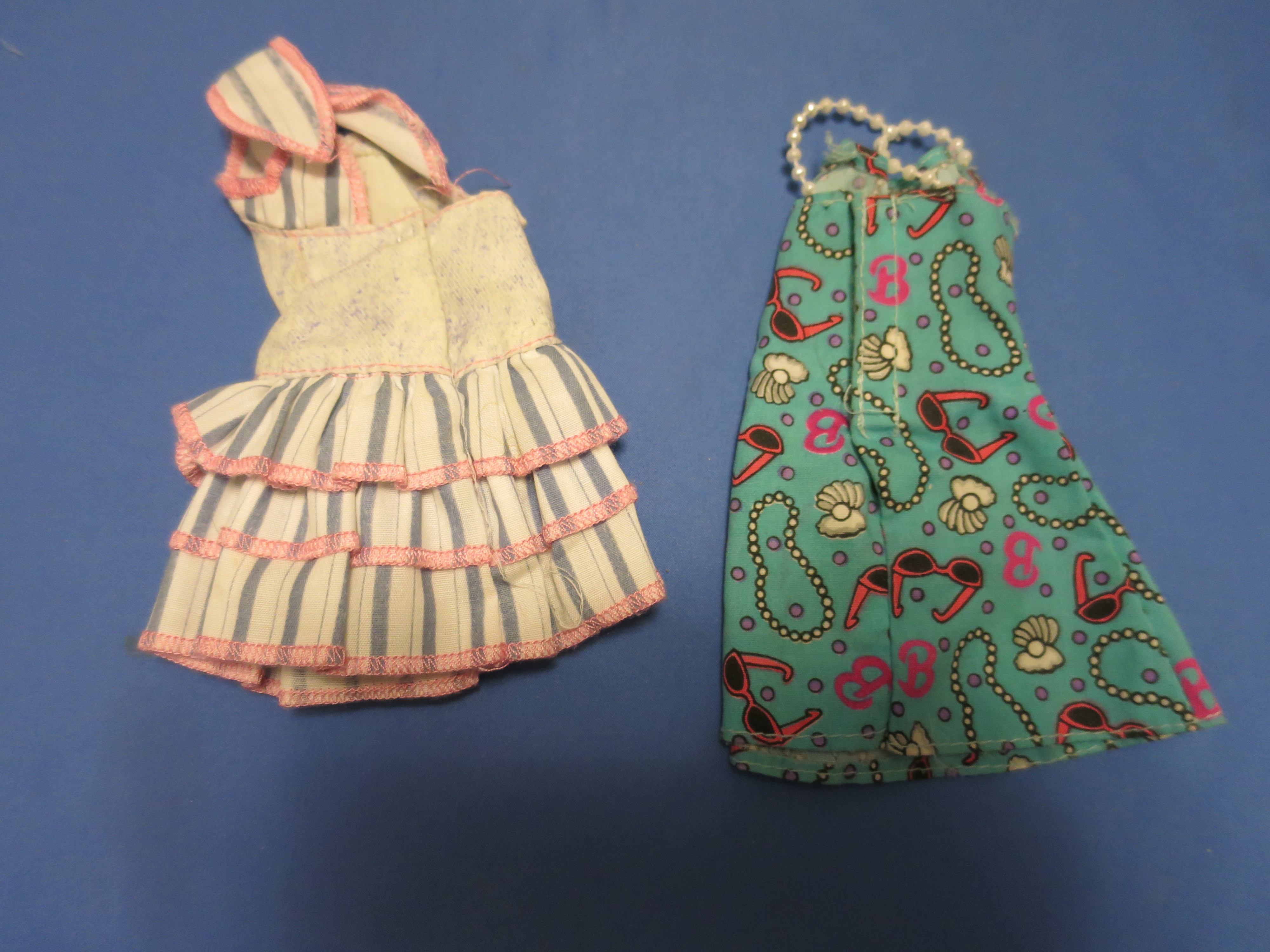 Barbie Doll Dress lot of two tagged Mattel 1980s to 1990s
