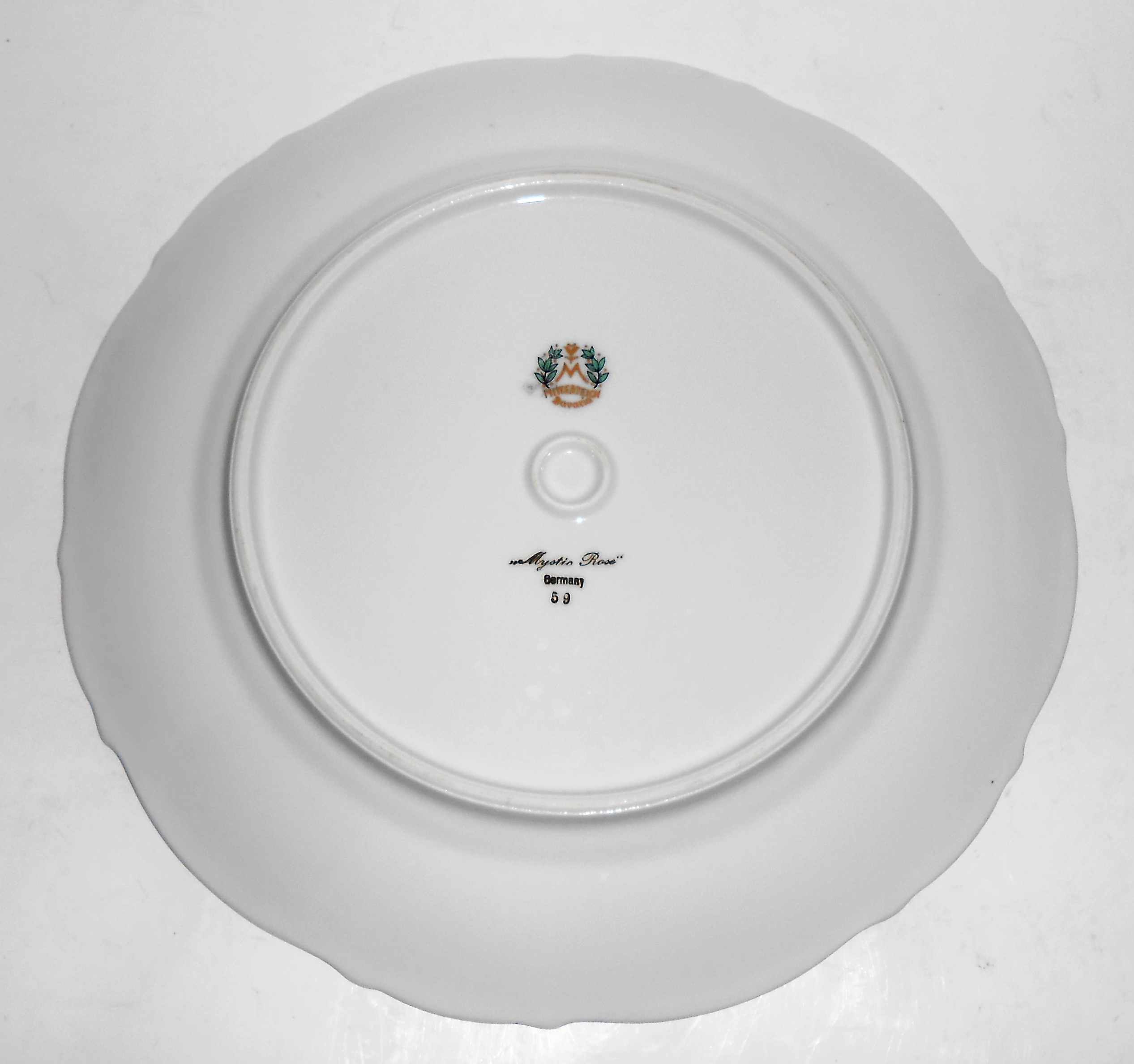 Mitterteich China Germany Porcelain Mystic Rose Dinner