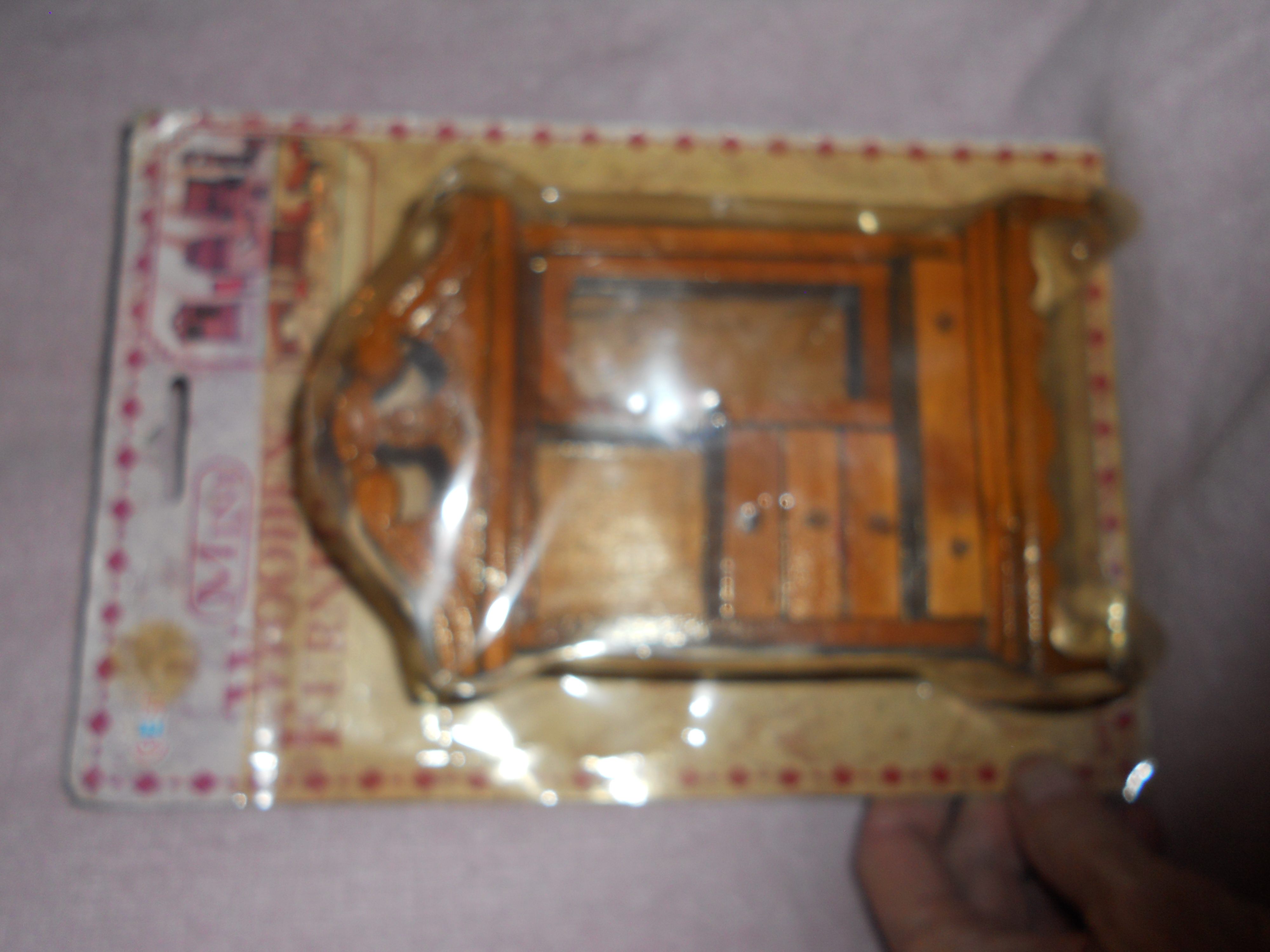 Dollhouse Armoire Wood in package by Crest