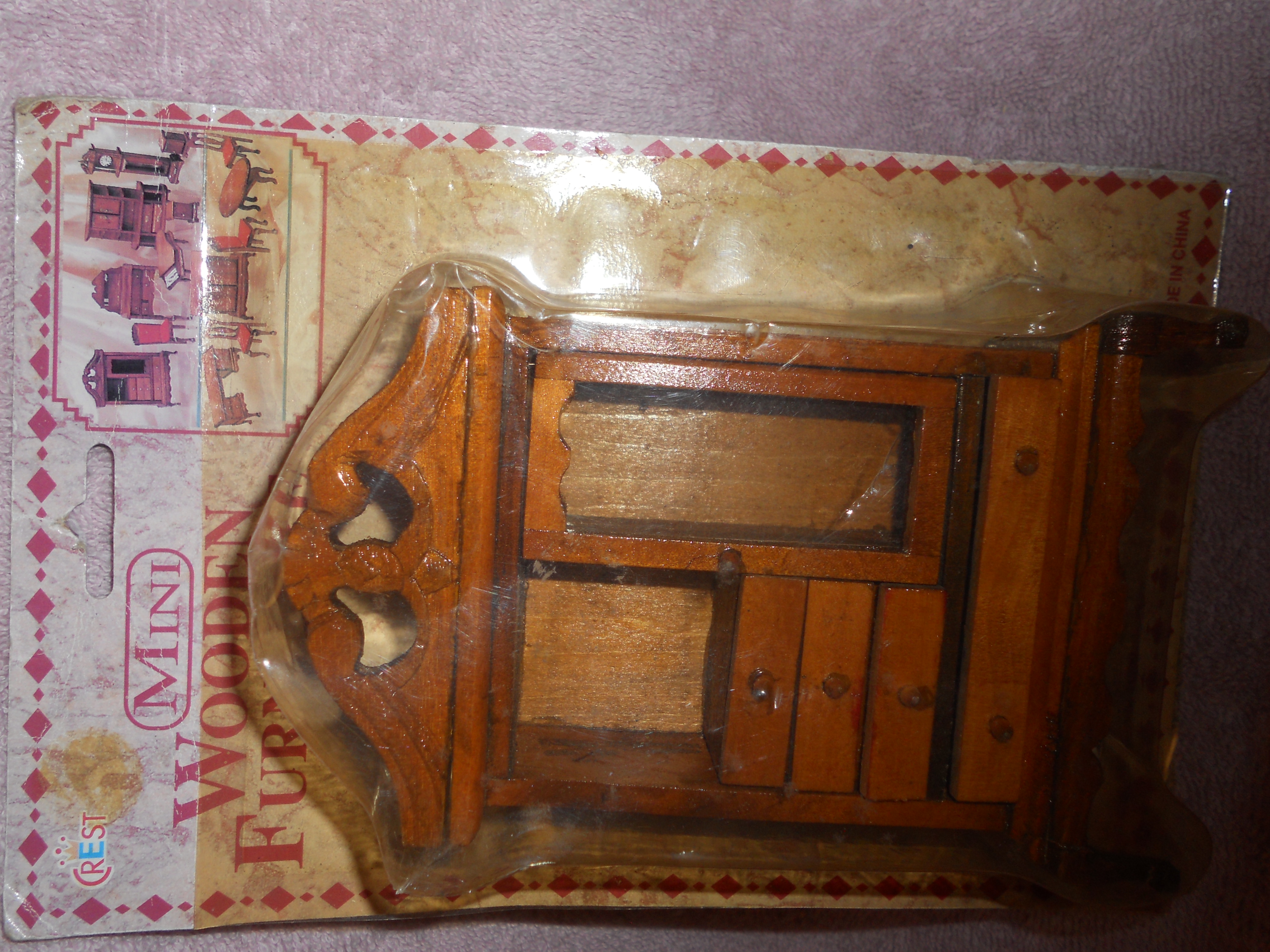 Dollhouse Armoire Wood in package by Crest