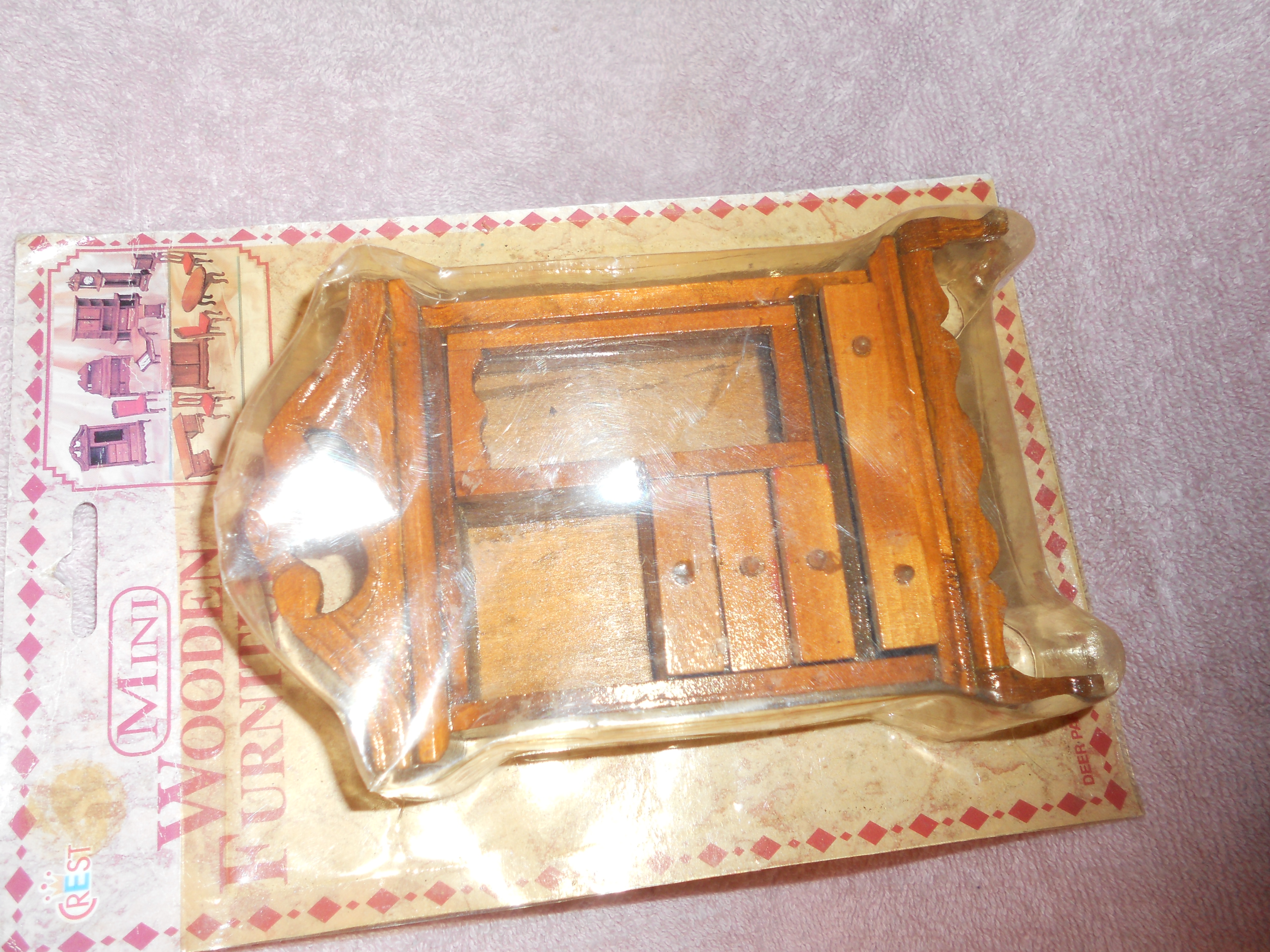 Dollhouse Armoire Wood in package by Crest