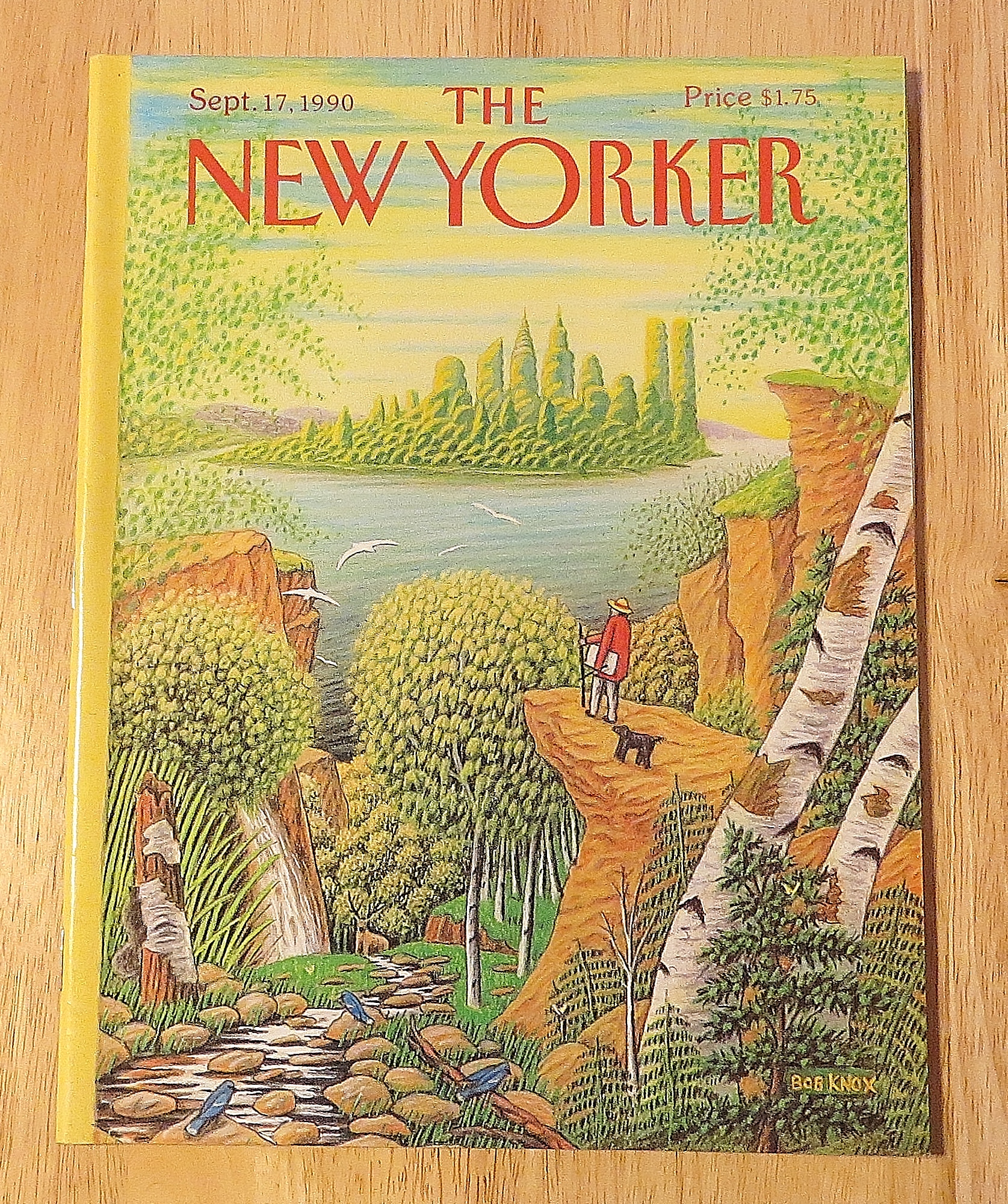 New Yorker Magazine September 17, 1990 Man On High Rock