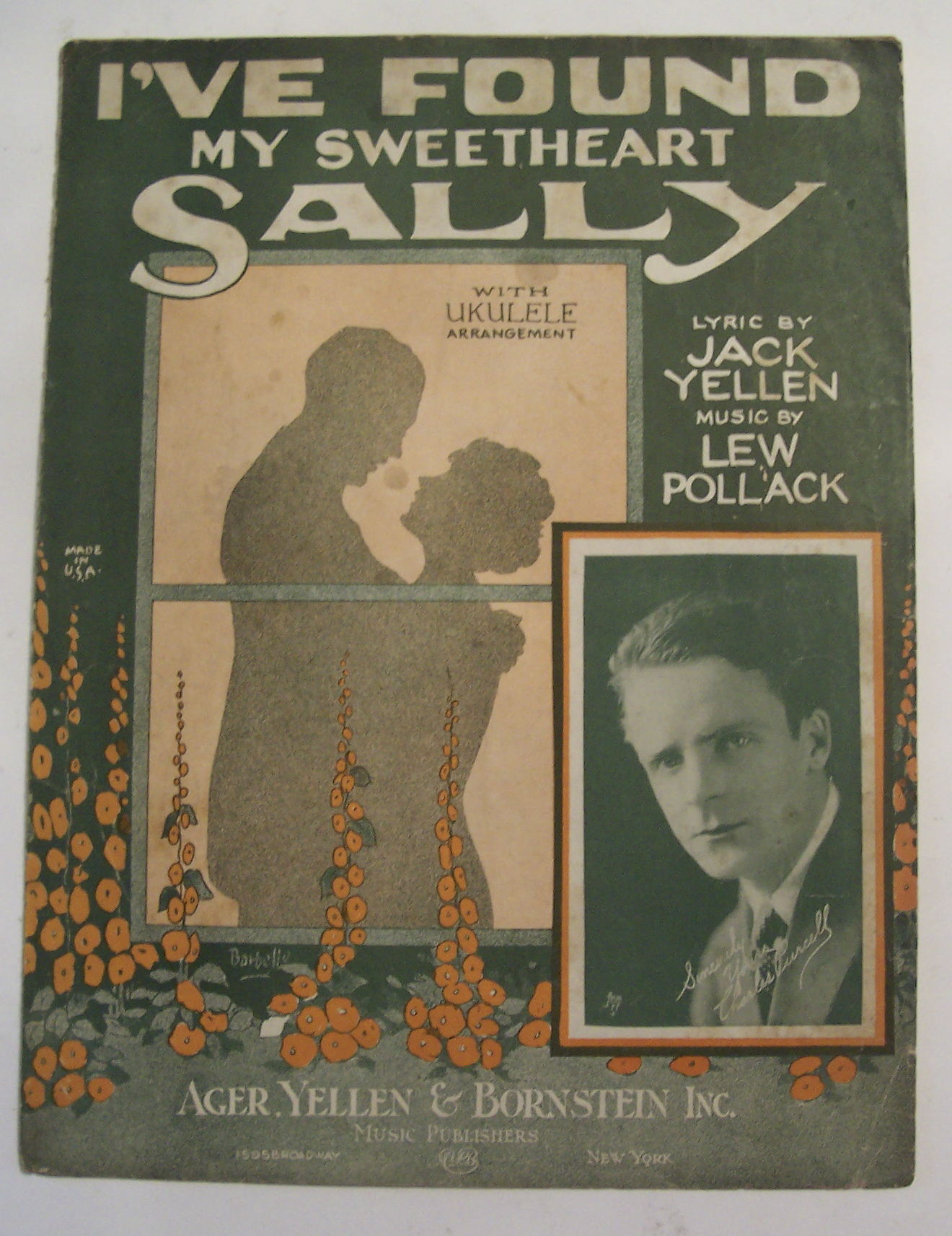 Sheet Music For 1925 I've Found My Sweetheart Sally