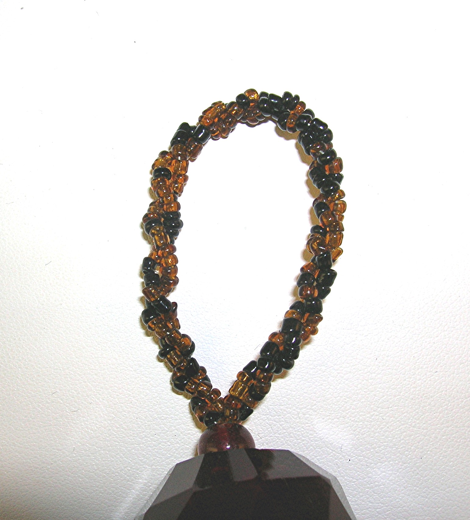 Black and Gold Glass Bead Tassles