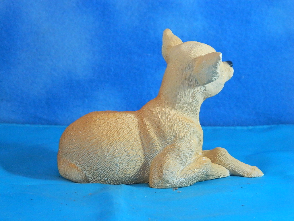 Marty Sculpture Resin Lying Chihuahua