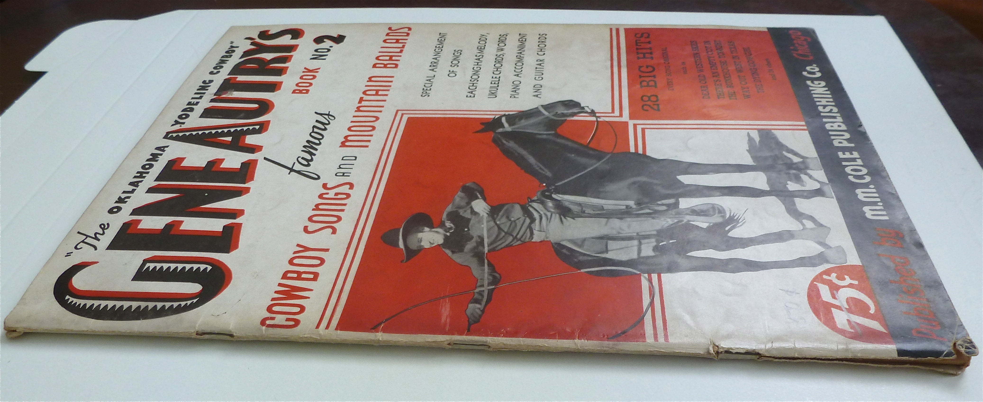 Sheet Music 1934 Gene Autry's Cowboy Songs & Ballads